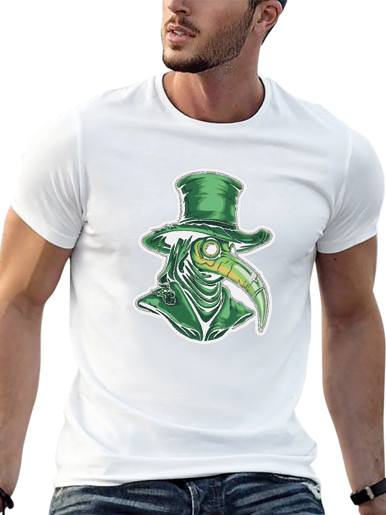 Plague Doctor Leprechaun St Patricks Day T-Shirt