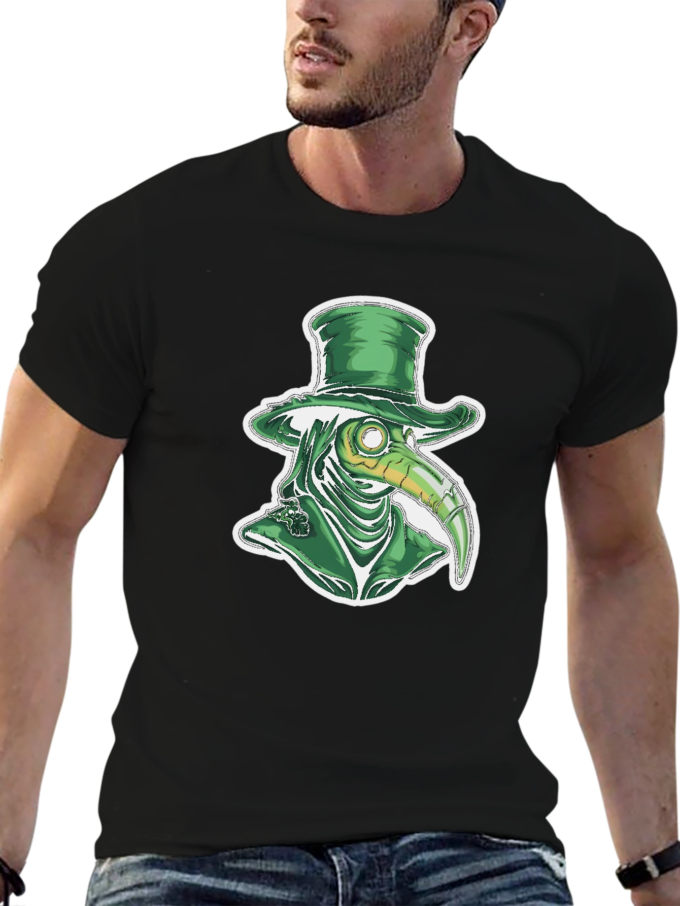 Plague Doctor Leprechaun St Patricks Day T-Shirt