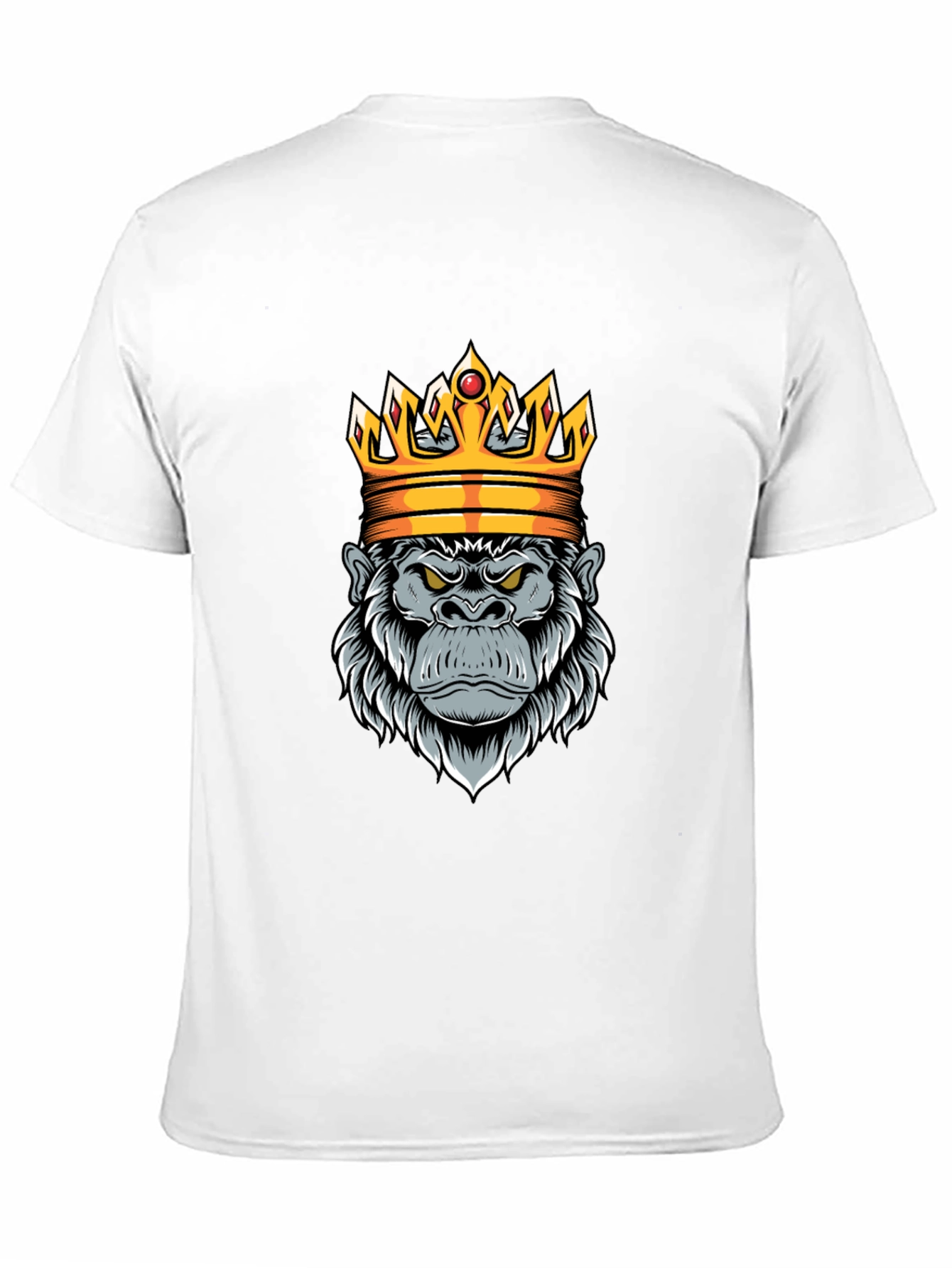 King Gorilla Graphic Tee - Black Cotton