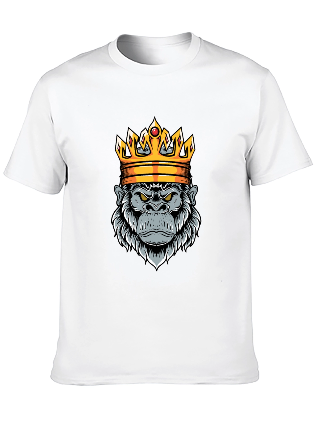 King Gorilla Graphic Tee - Black Cotton