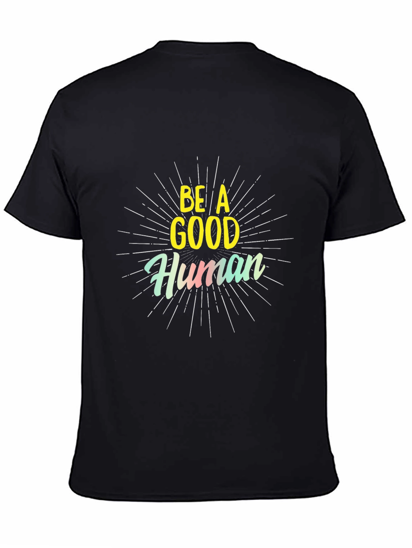 Be A Good Human Black Graphic Tee
