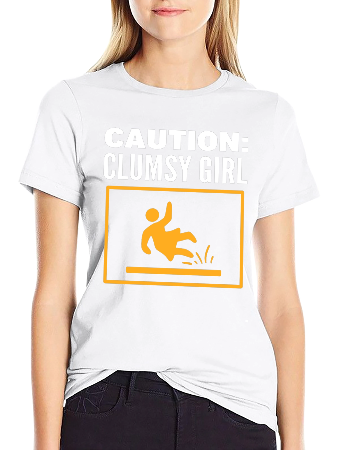 Caution: Clumsy Girl Graphic Tee - Unisex
