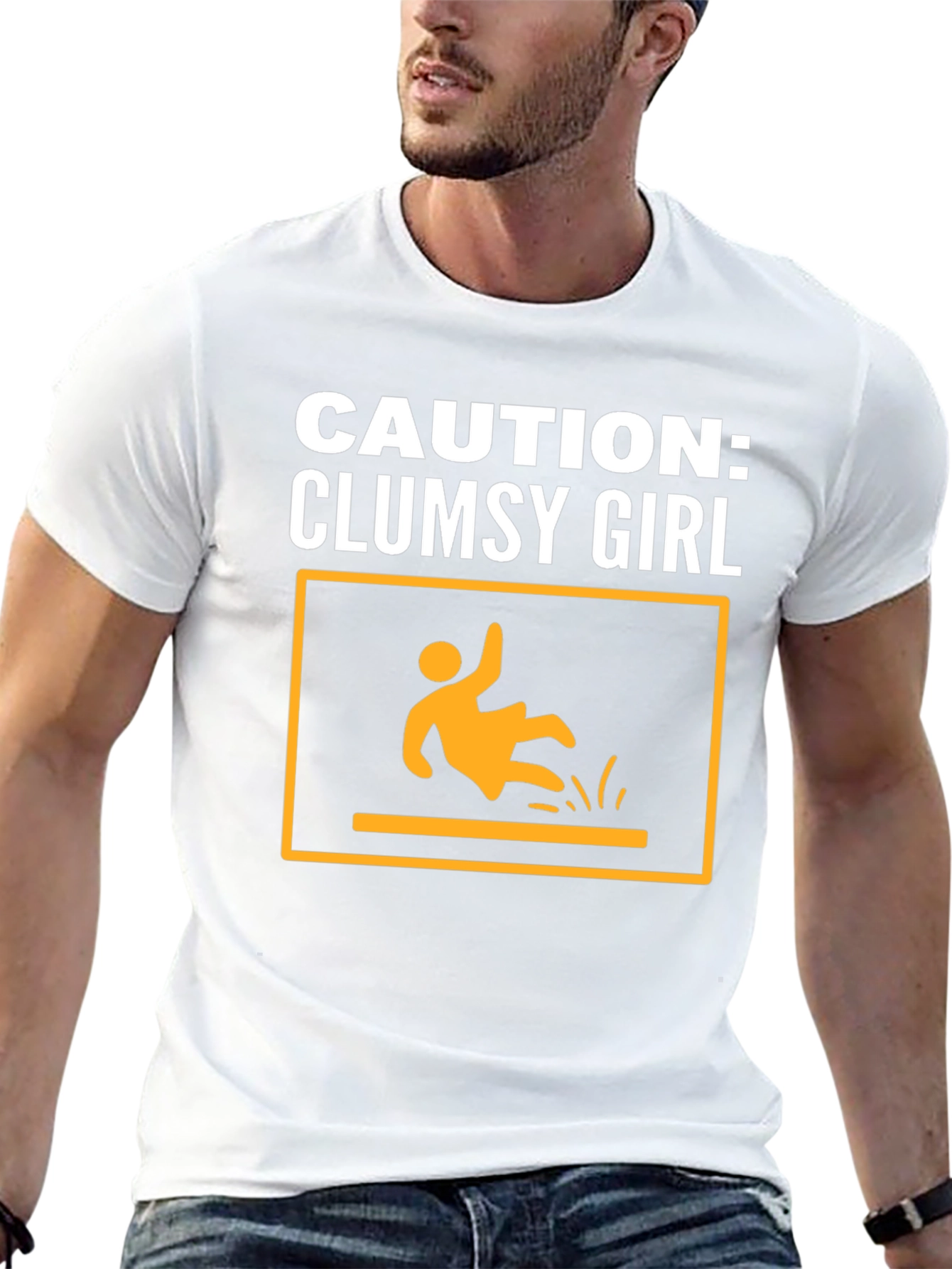 Caution: Clumsy Girl Graphic Tee - Unisex