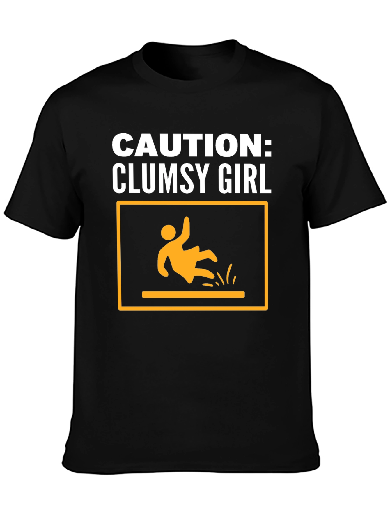 Caution: Clumsy Girl Graphic Tee - Unisex
