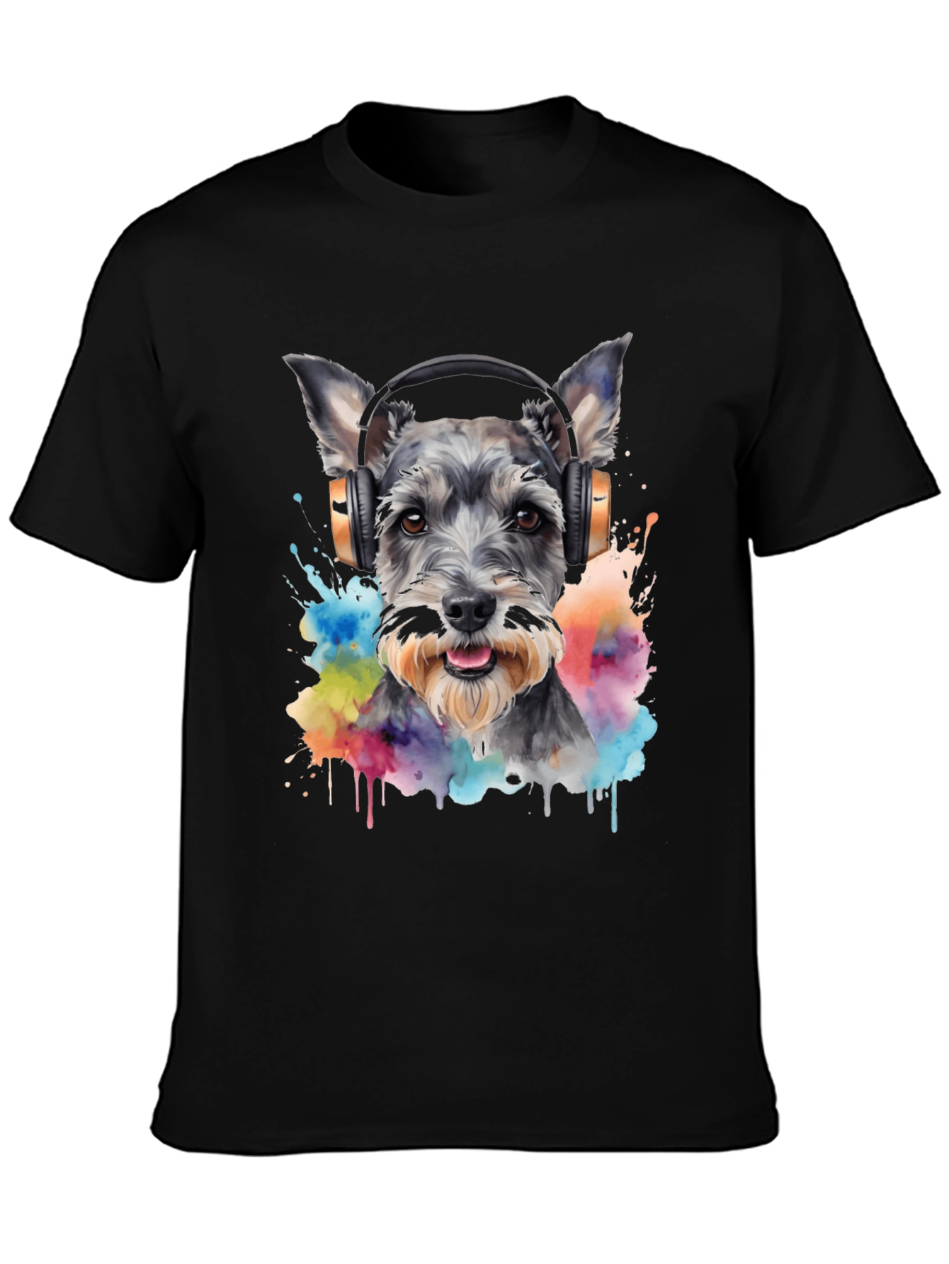 Cool Dog Graphic Tee - DJ Schnauzer