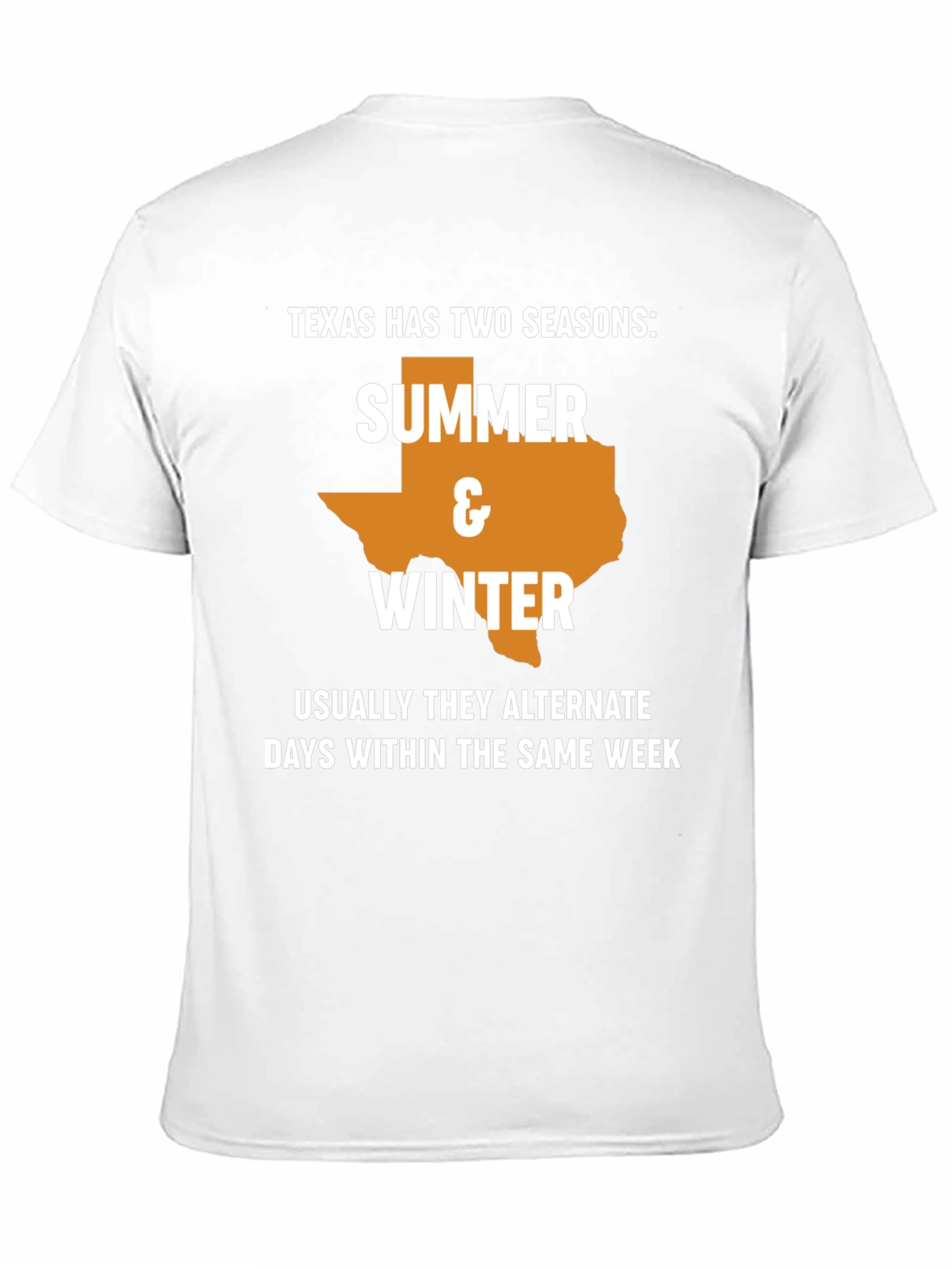 Texas Two Seasons T-Shirt: Summer & Winter Funny Tee