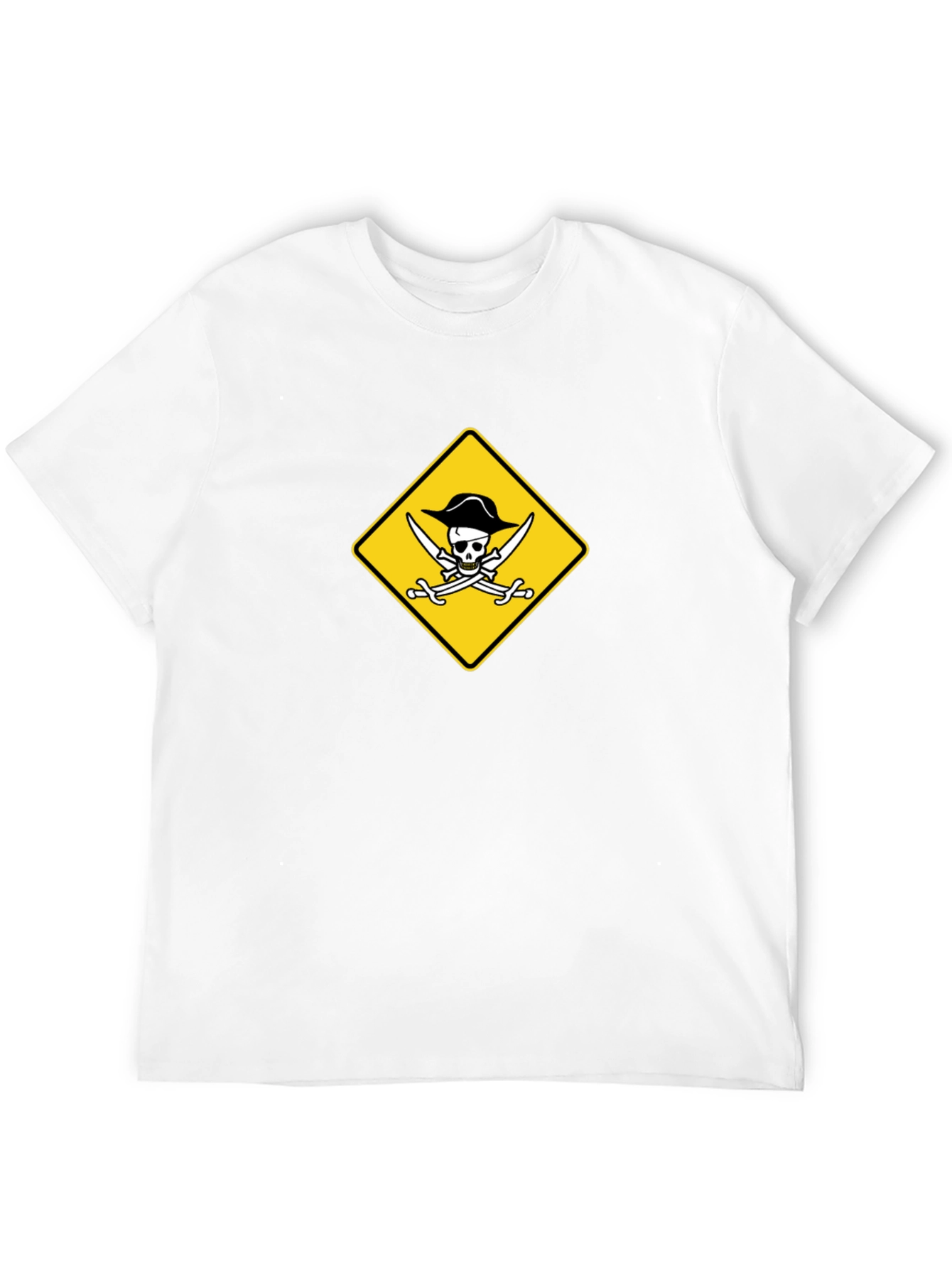 Pirate Skull & Swords Graphic Black T-Shirt