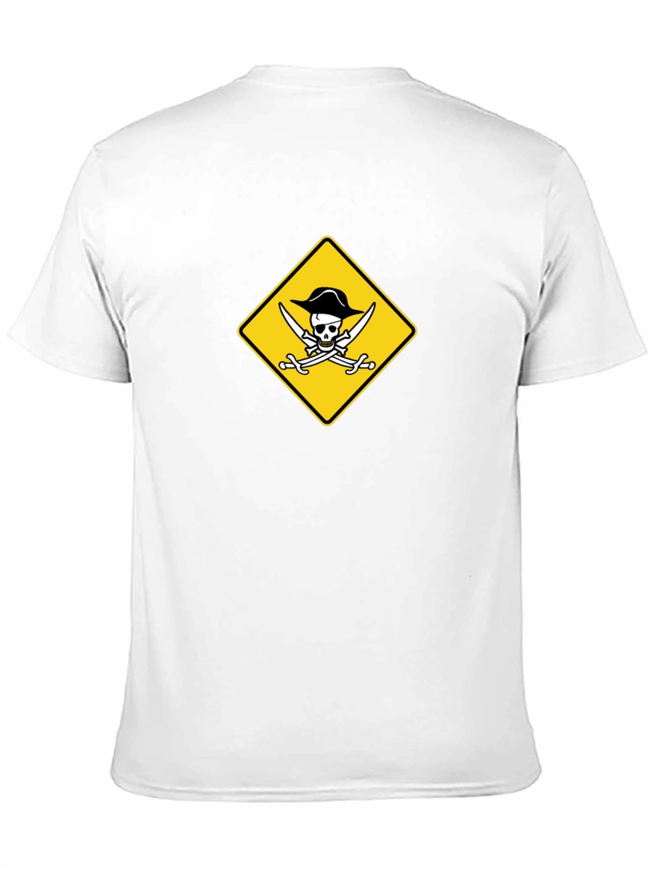 Pirate Skull & Swords Graphic Black T-Shirt