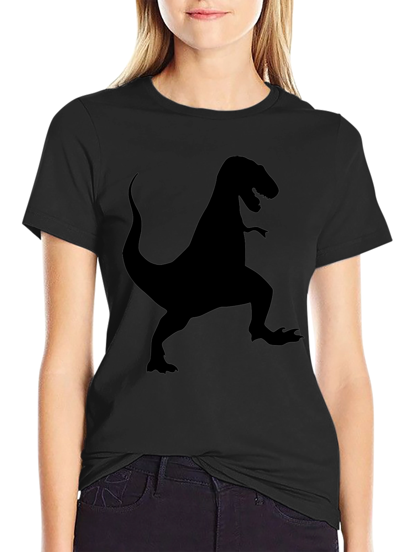 Dinosaur T-Shirt - Mens Black Graphic Tee