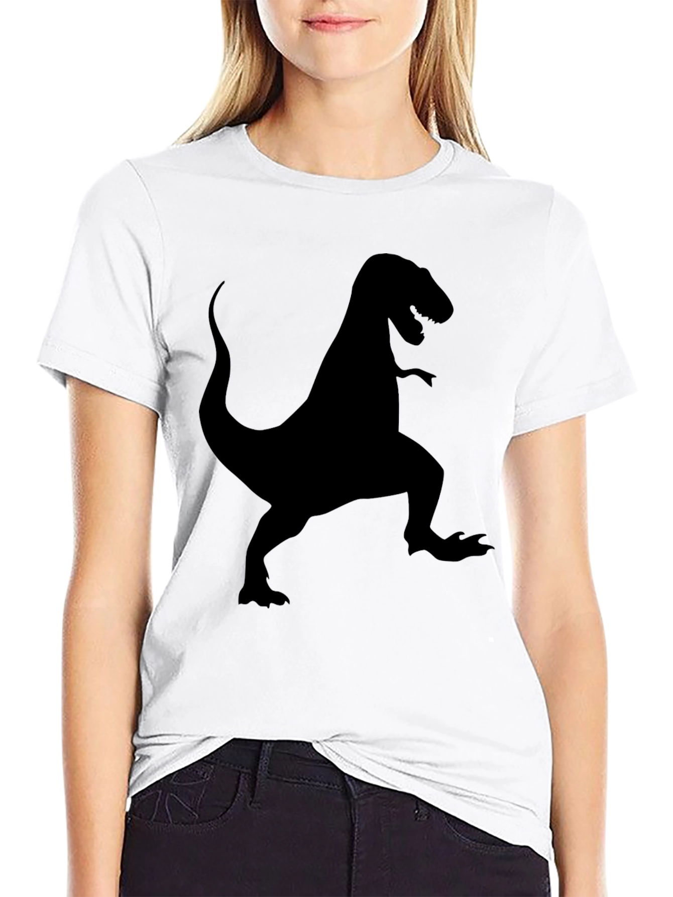 Dinosaur T-Shirt - Mens Black Graphic Tee
