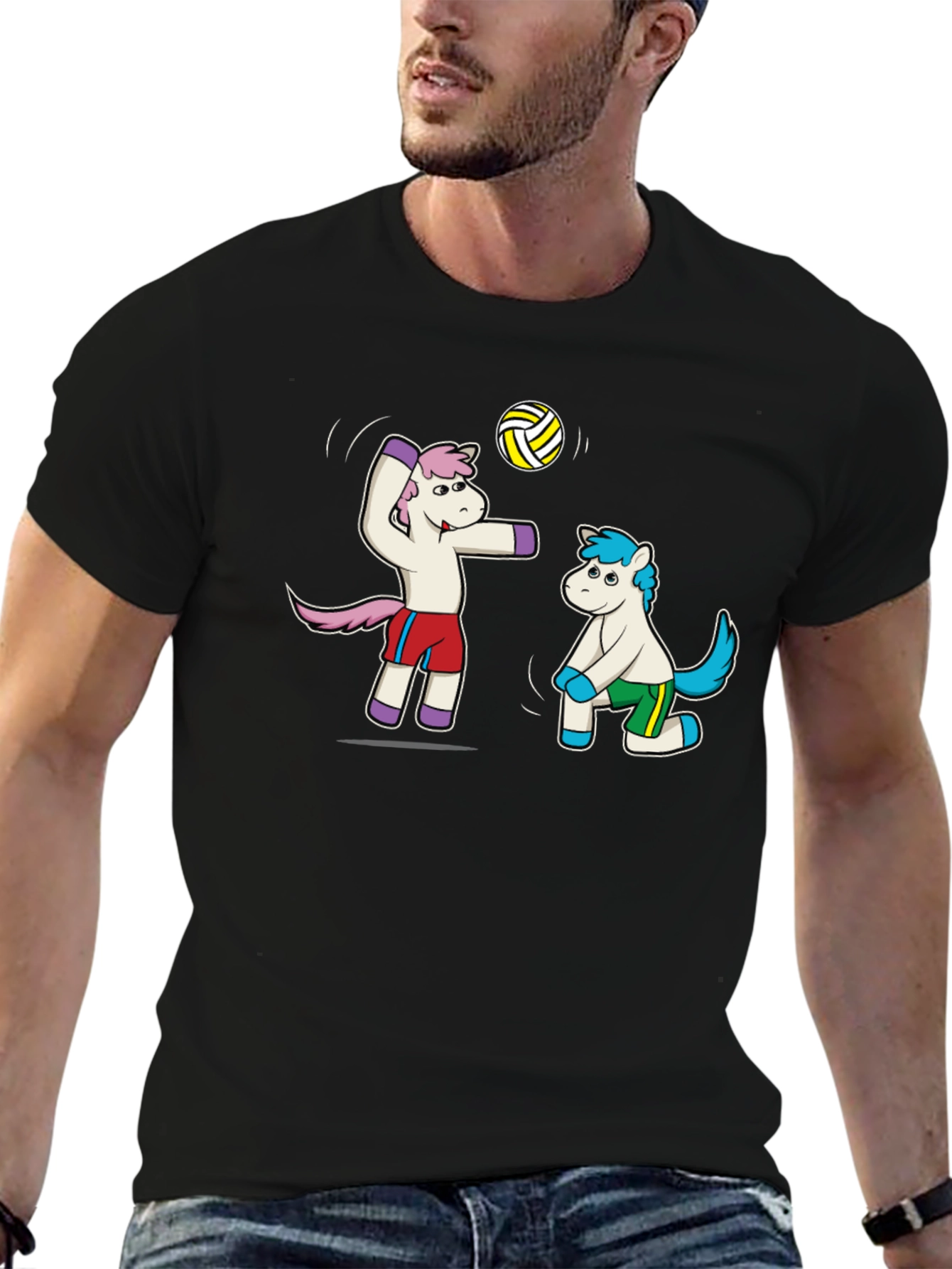Unicorn Volleyball Graphic Tee