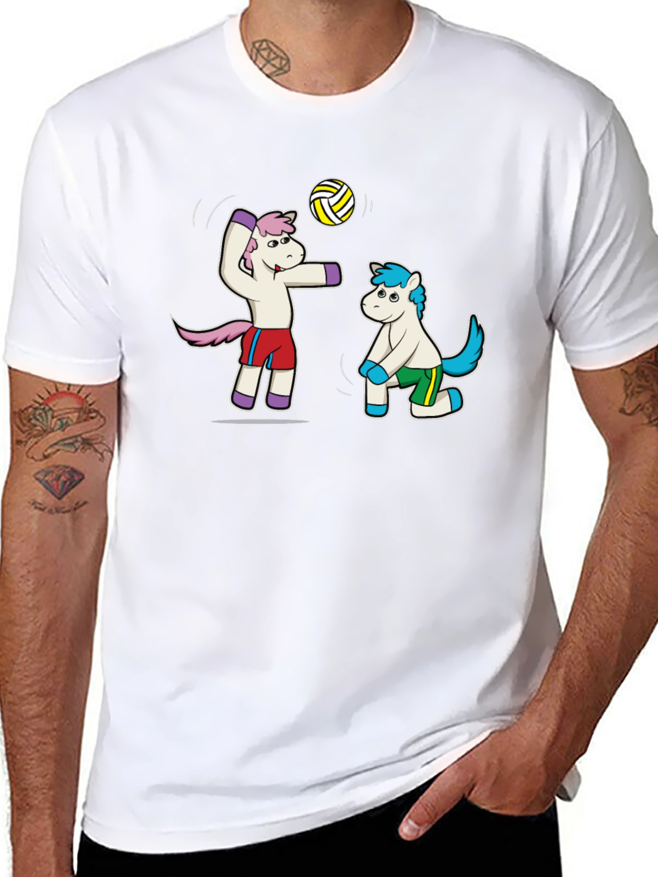 Unicorn Volleyball Graphic Tee