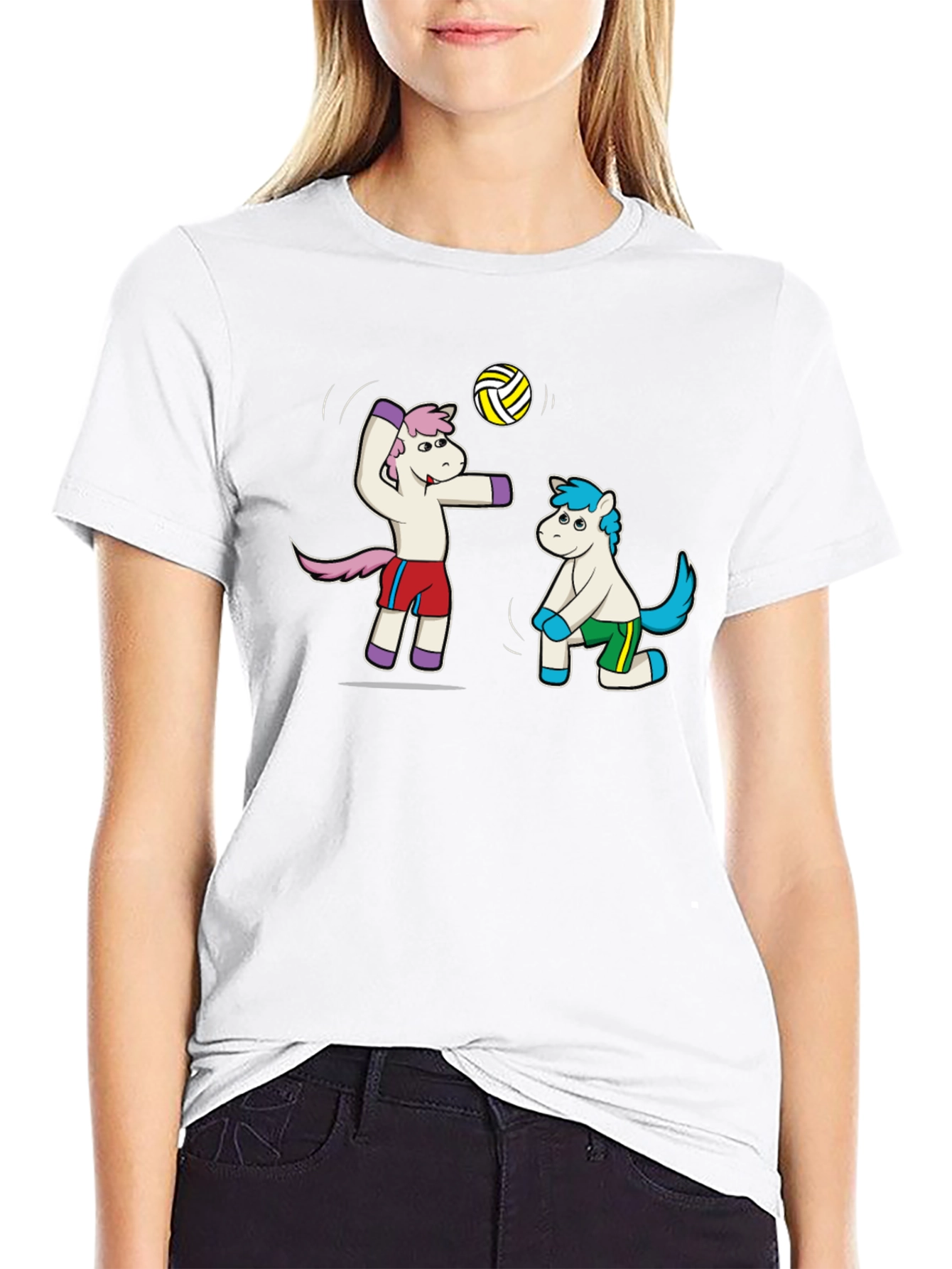 Unicorn Volleyball Graphic Tee