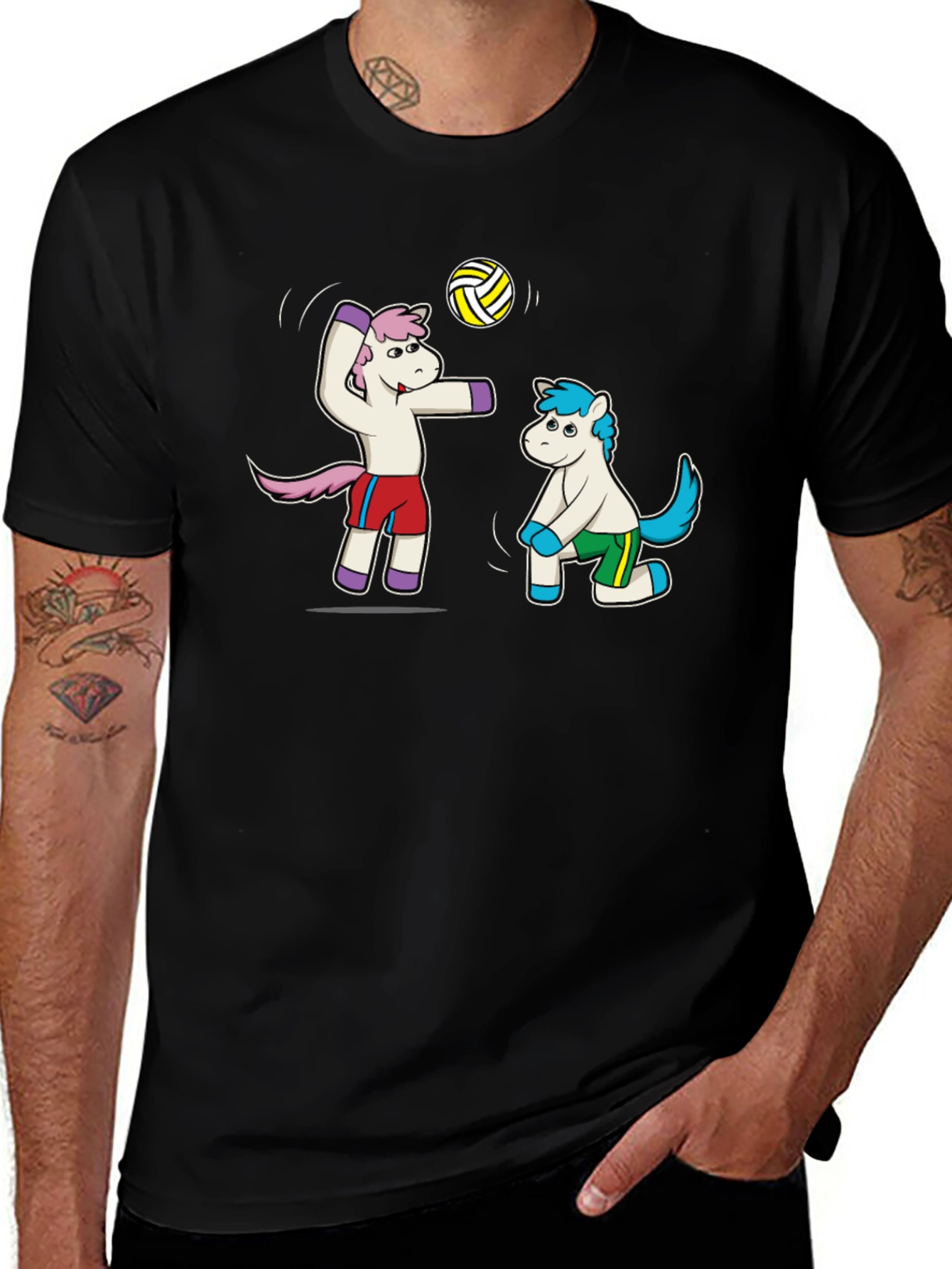 Unicorn Volleyball Graphic Tee