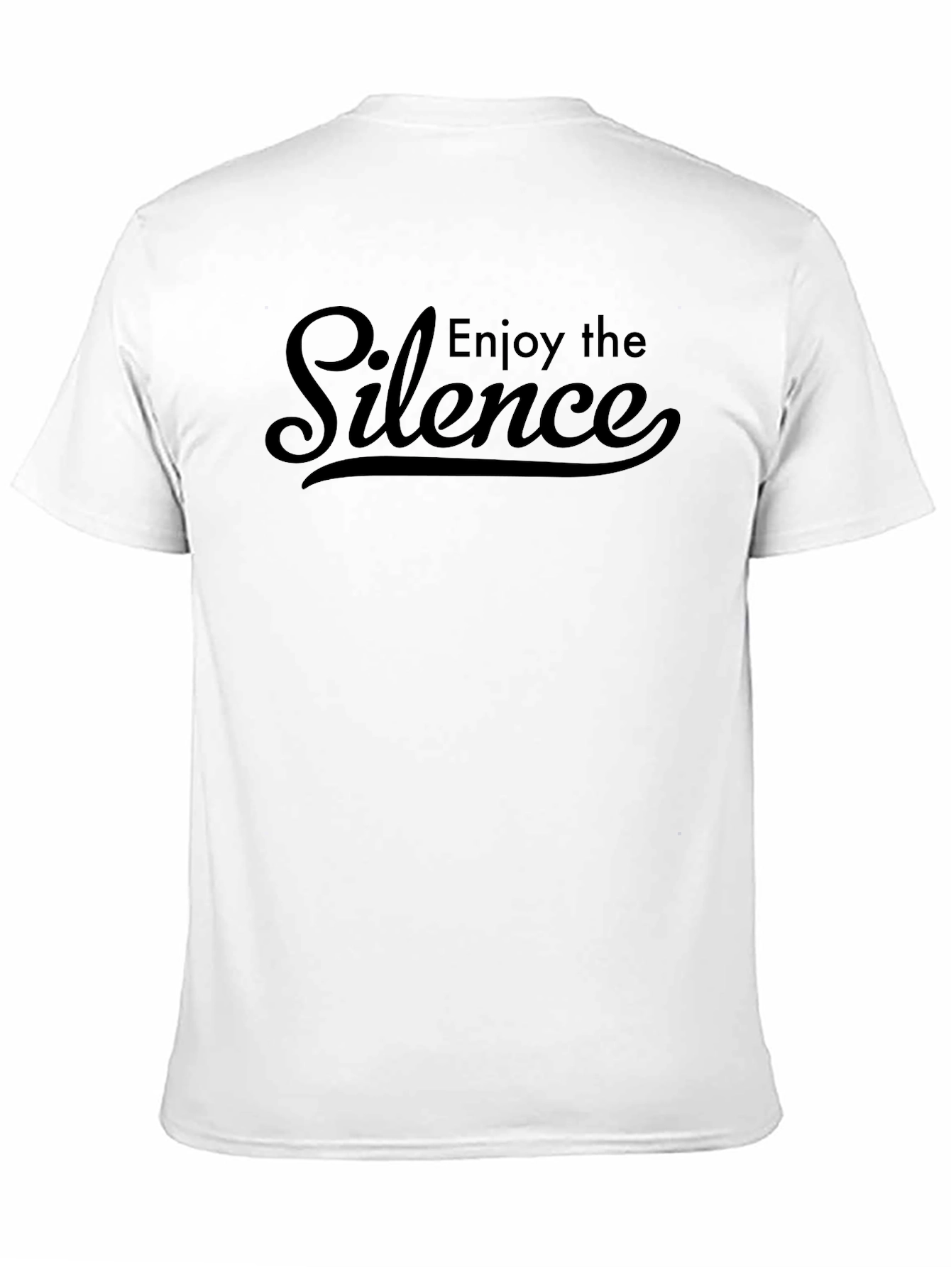 Enjoy The Silence Black Graphic Tee