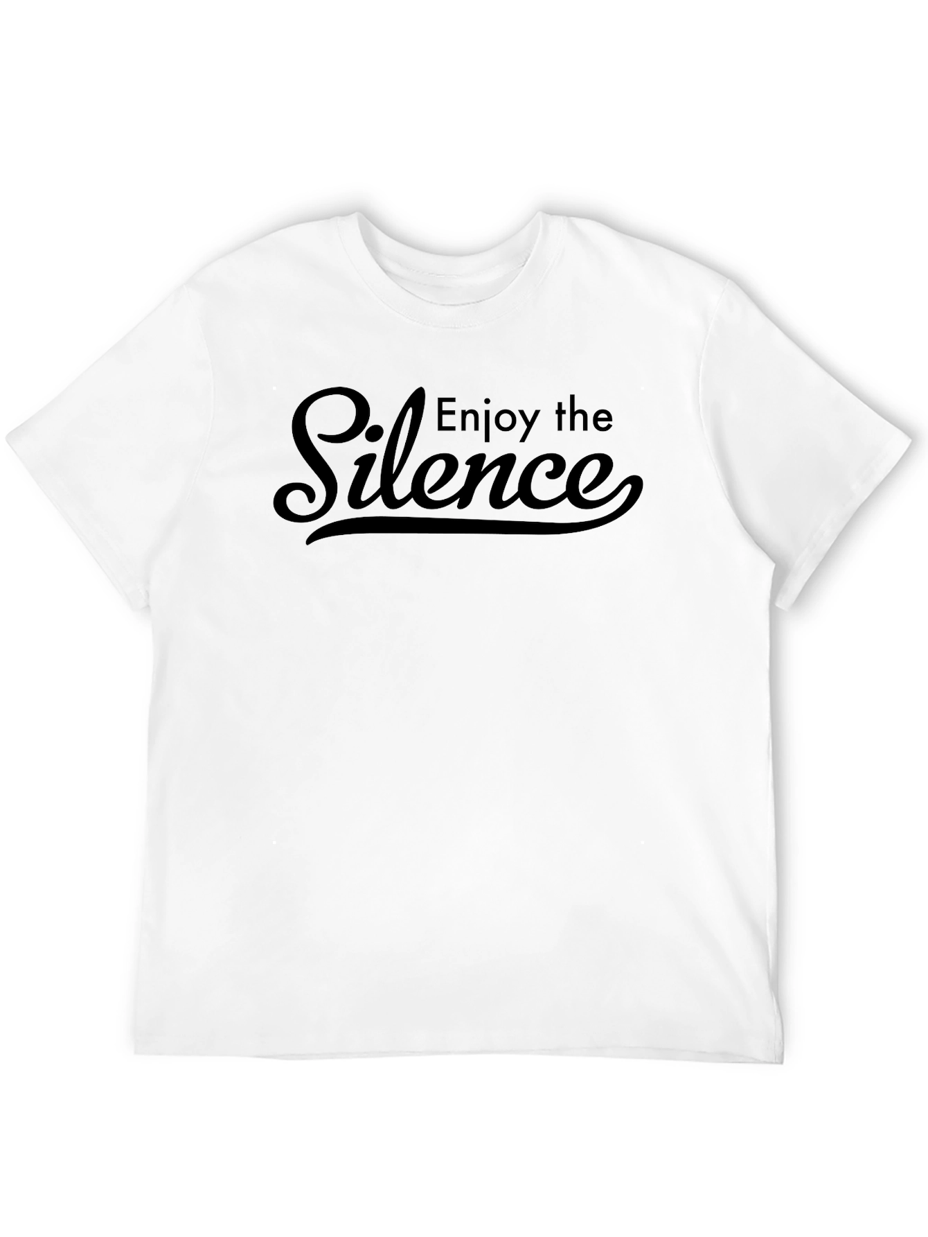 Enjoy The Silence Black Graphic Tee