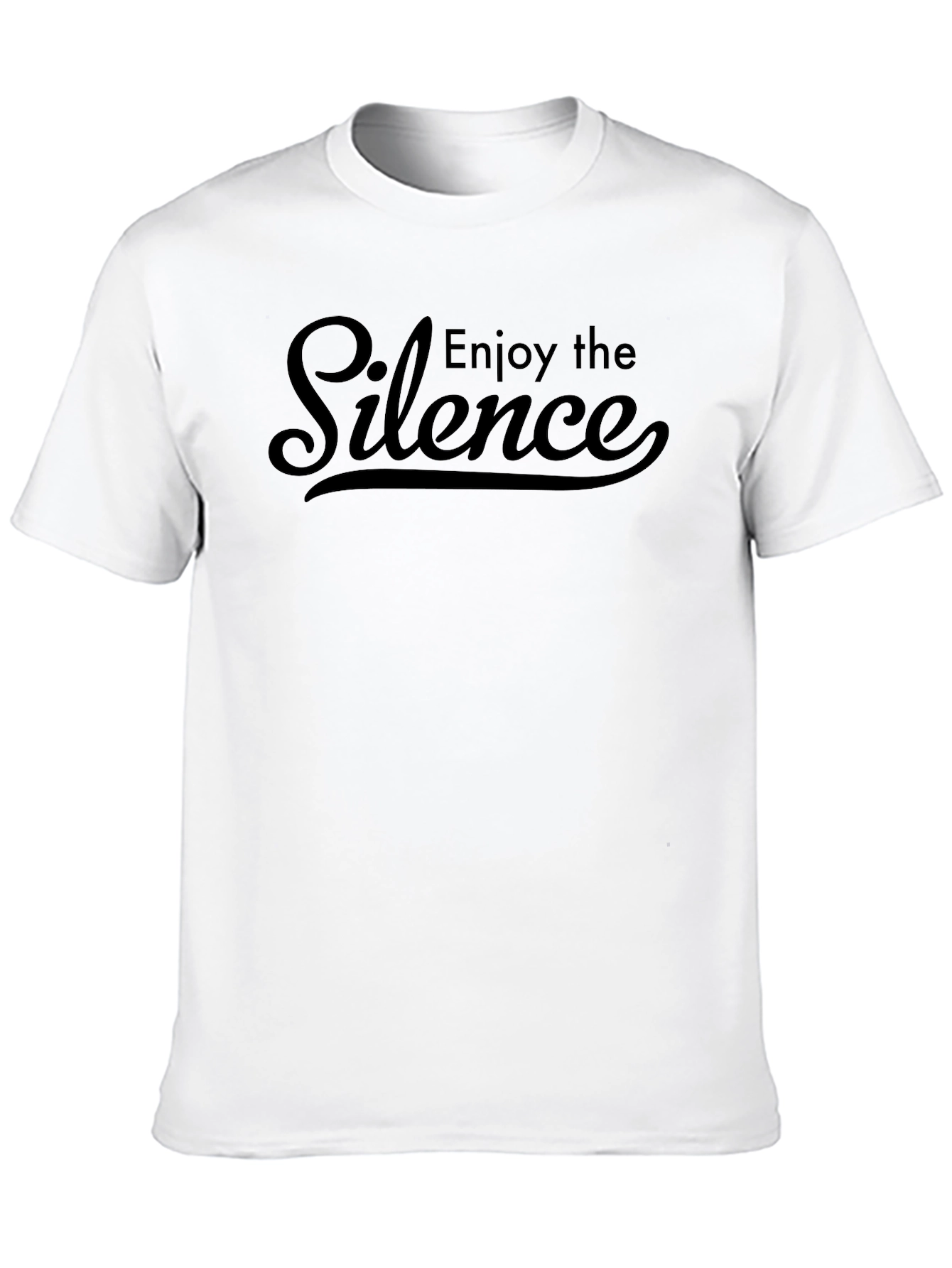 Enjoy The Silence Black Graphic Tee