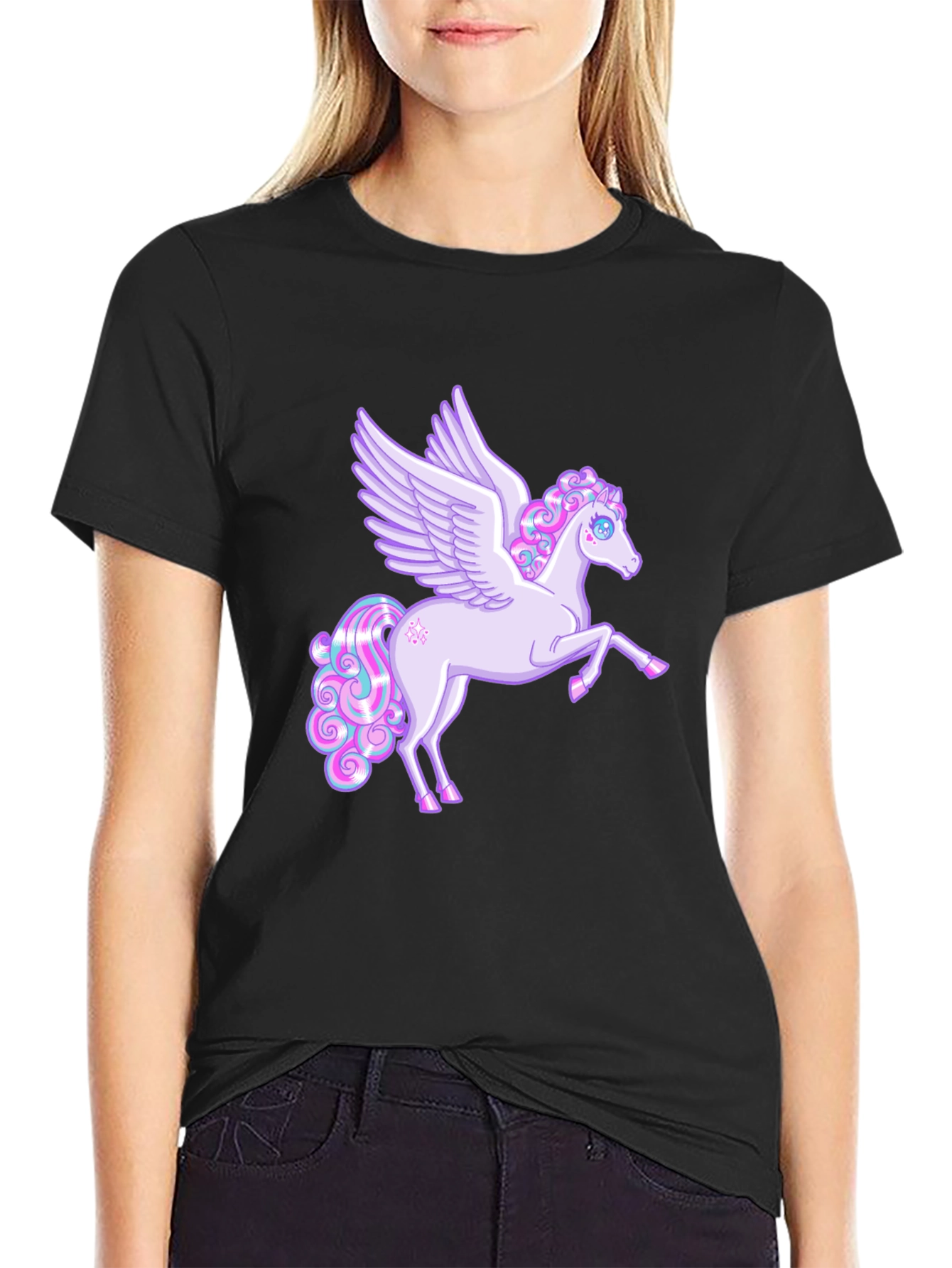 Pegasus Graphic Tee - Black