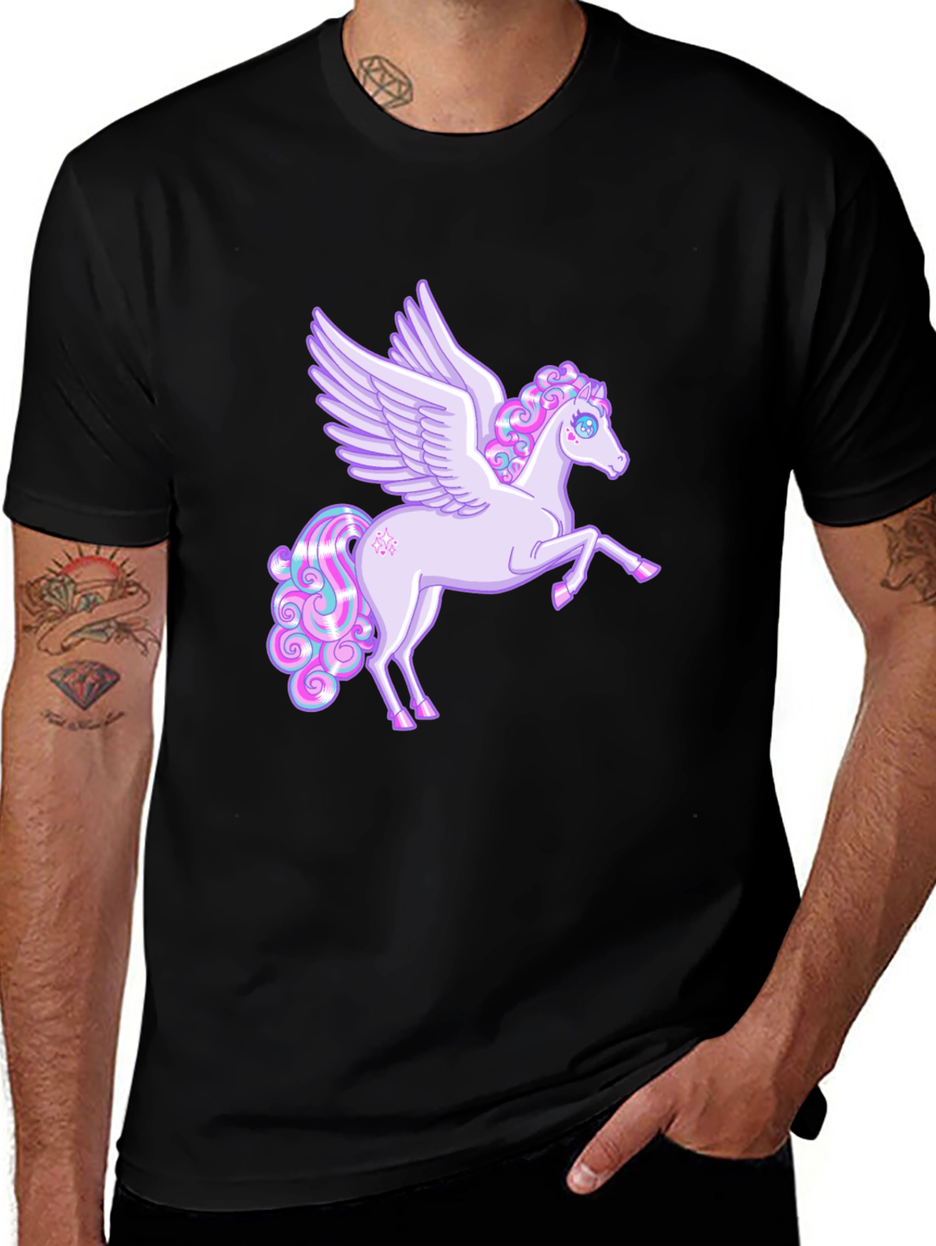 Pegasus Graphic Tee - Black