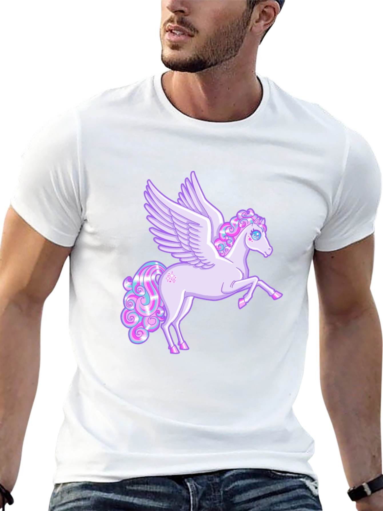 Pegasus Graphic Tee - Black