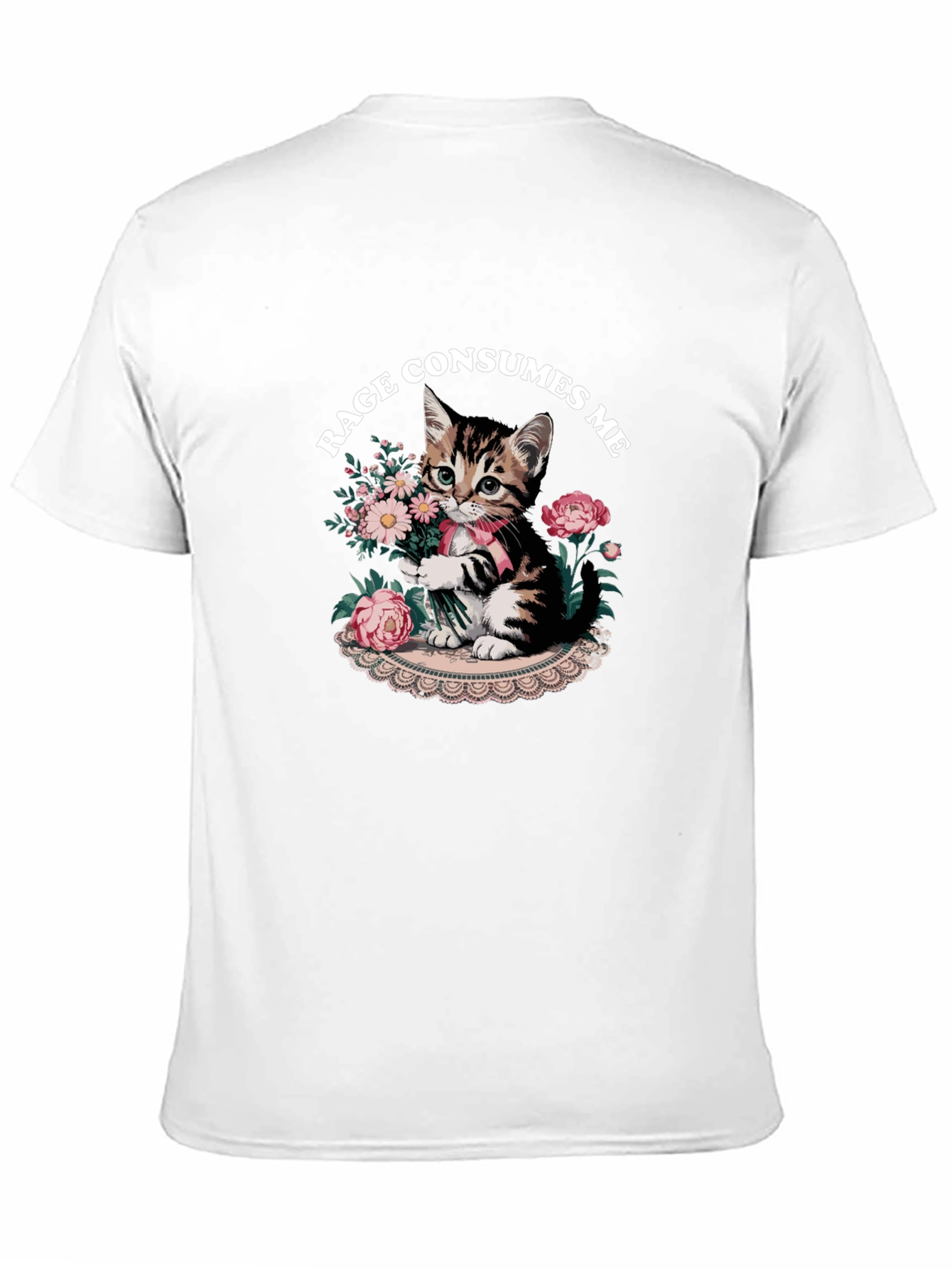 Rage Consumes Me Kitten Graphic T-Shirt
