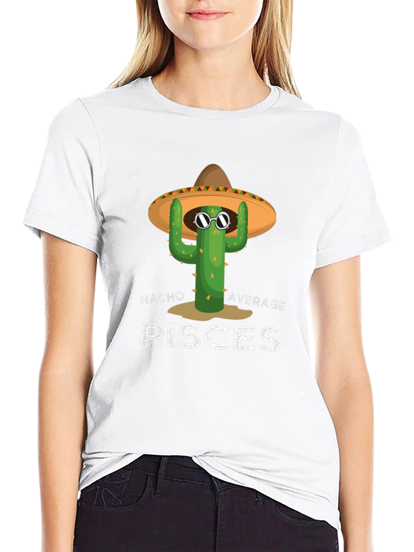 Nacho Average Pisces Cactus T-Shirt