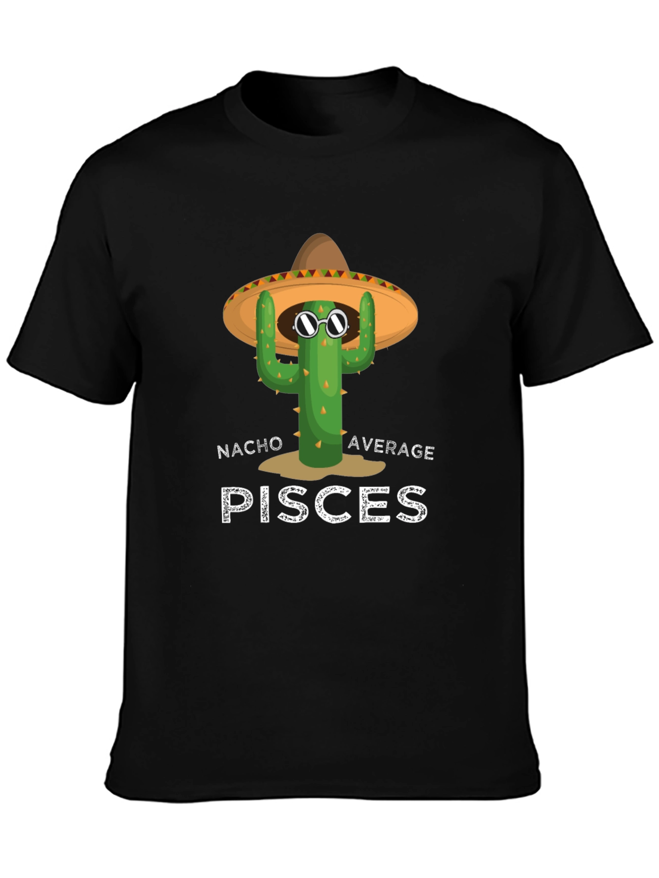 Nacho Average Pisces Cactus T-Shirt