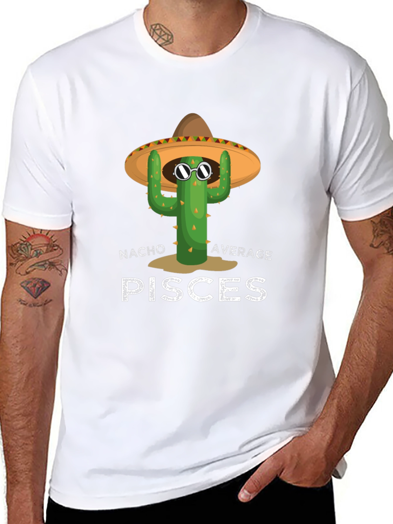 Nacho Average Pisces Cactus T-Shirt