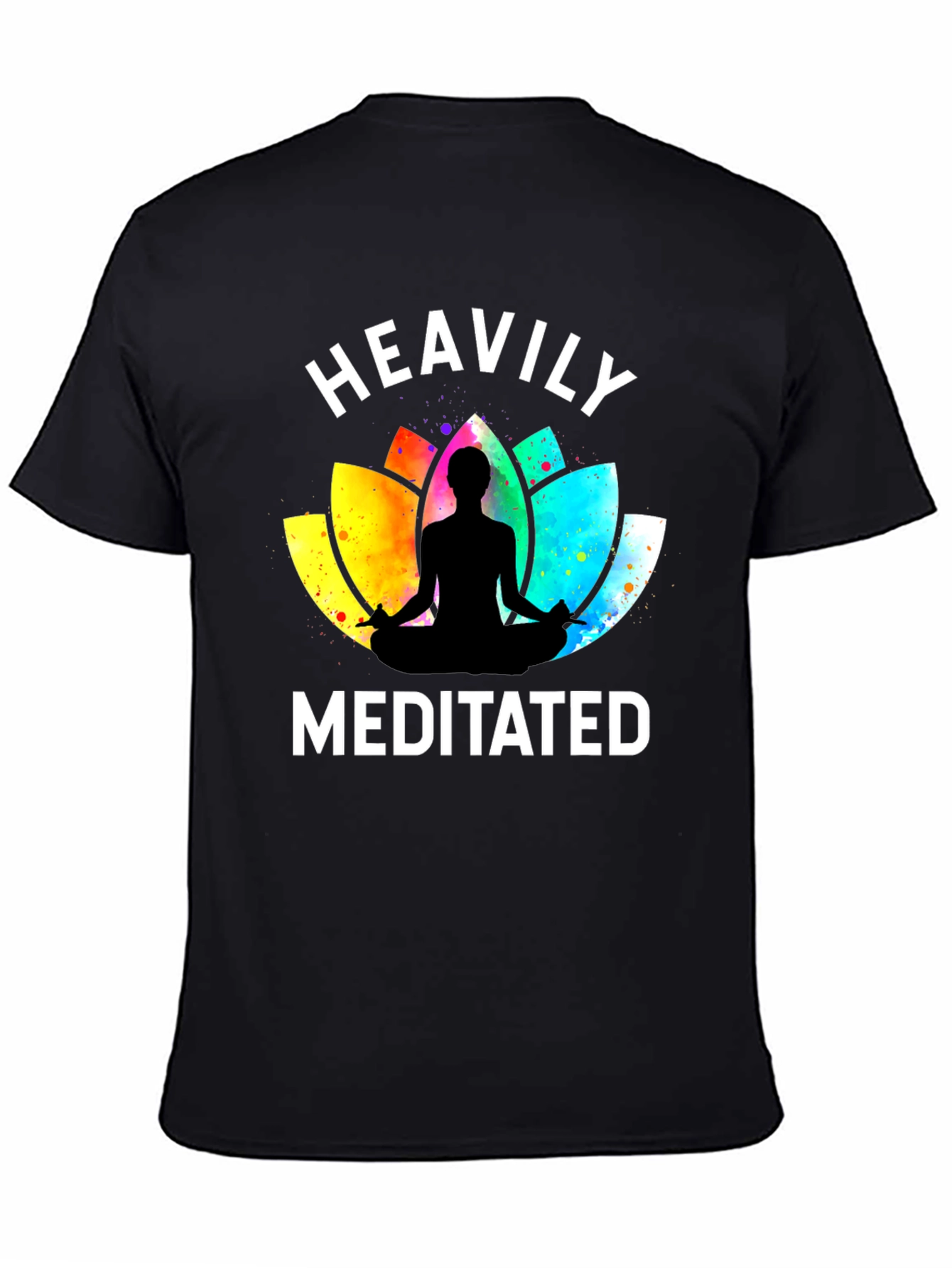 Heavily Meditated Graphic Tee - Zen Yoga Shirt