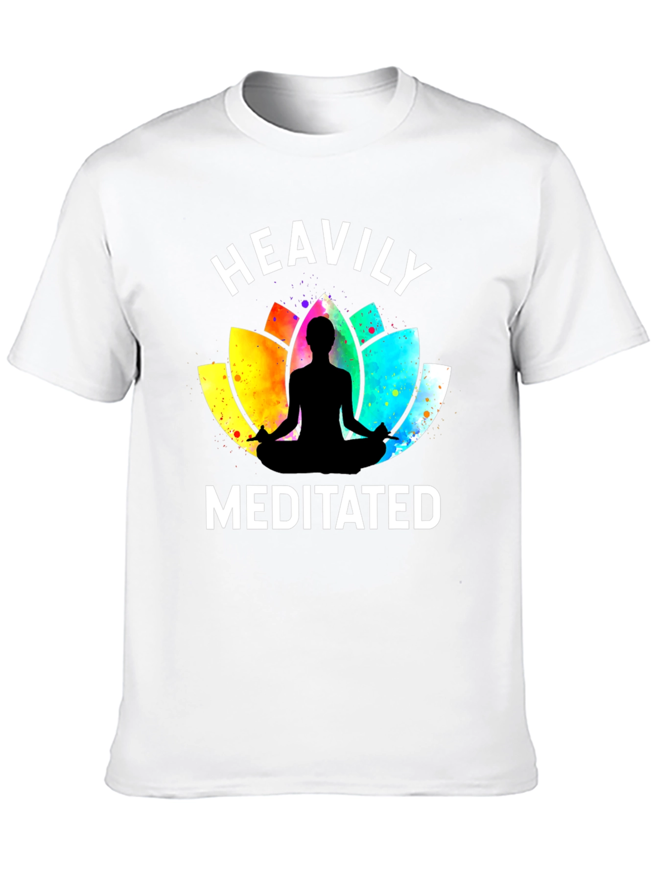 Heavily Meditated Graphic Tee - Zen Yoga Shirt