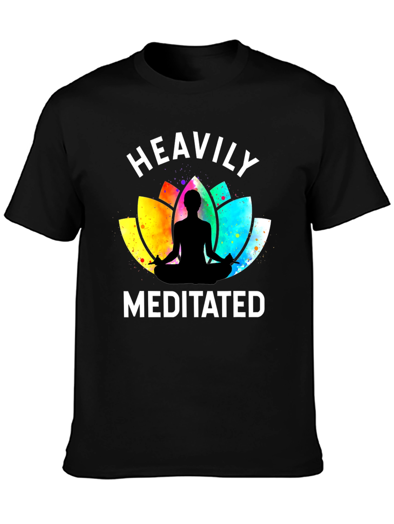 Heavily Meditated Graphic Tee - Zen Yoga Shirt