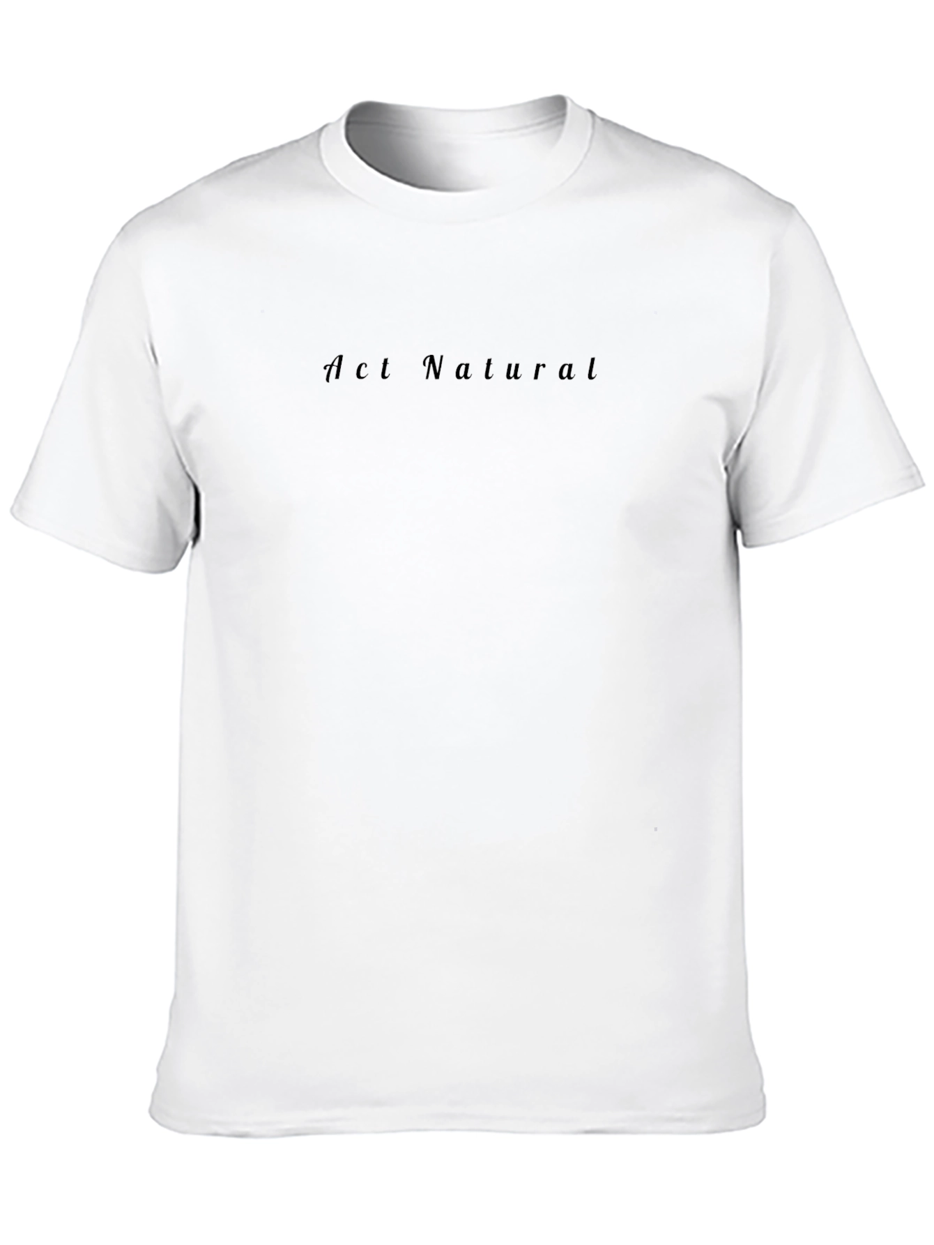 Act Natural Black Crew Neck Tee