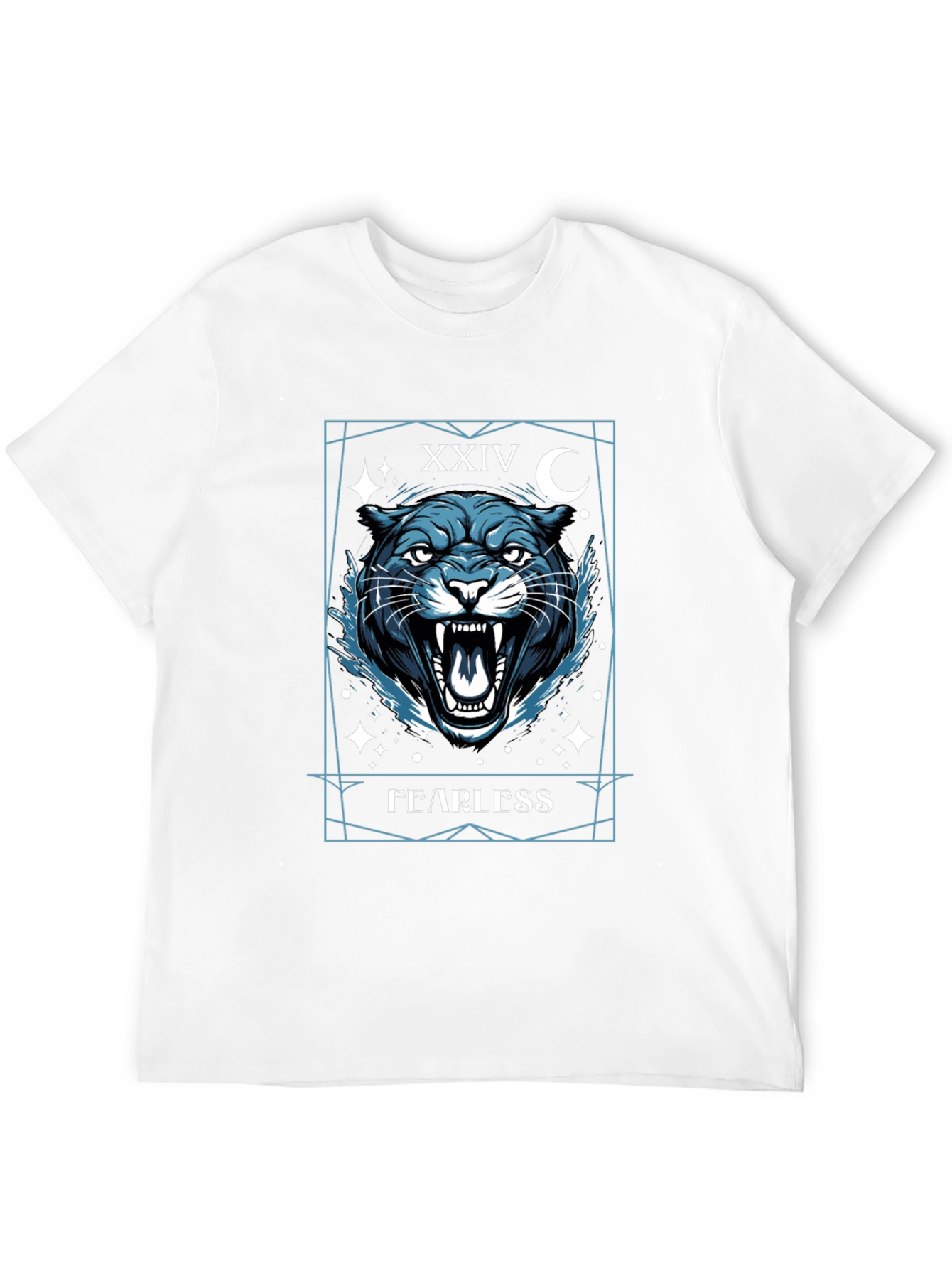 Fearless Panther Graphic Tee - Mens Black T-Shirt