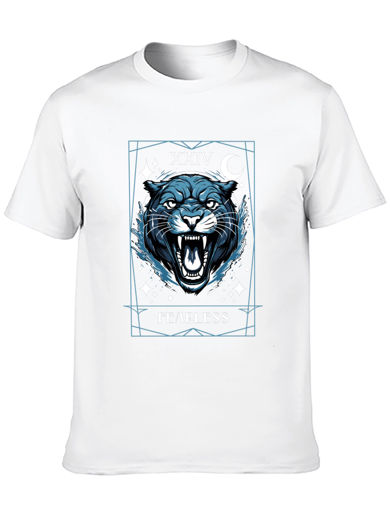 Fearless Panther Graphic Tee - Mens Black T-Shirt