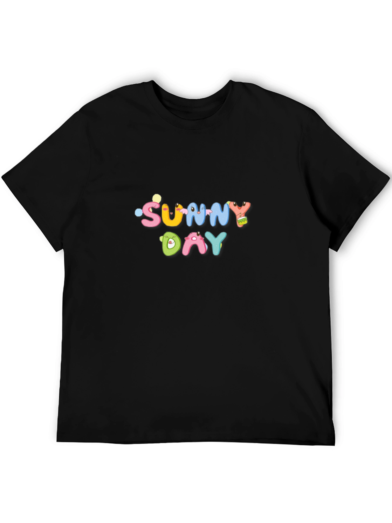 Sunny Day Graphic Black T-Shirt