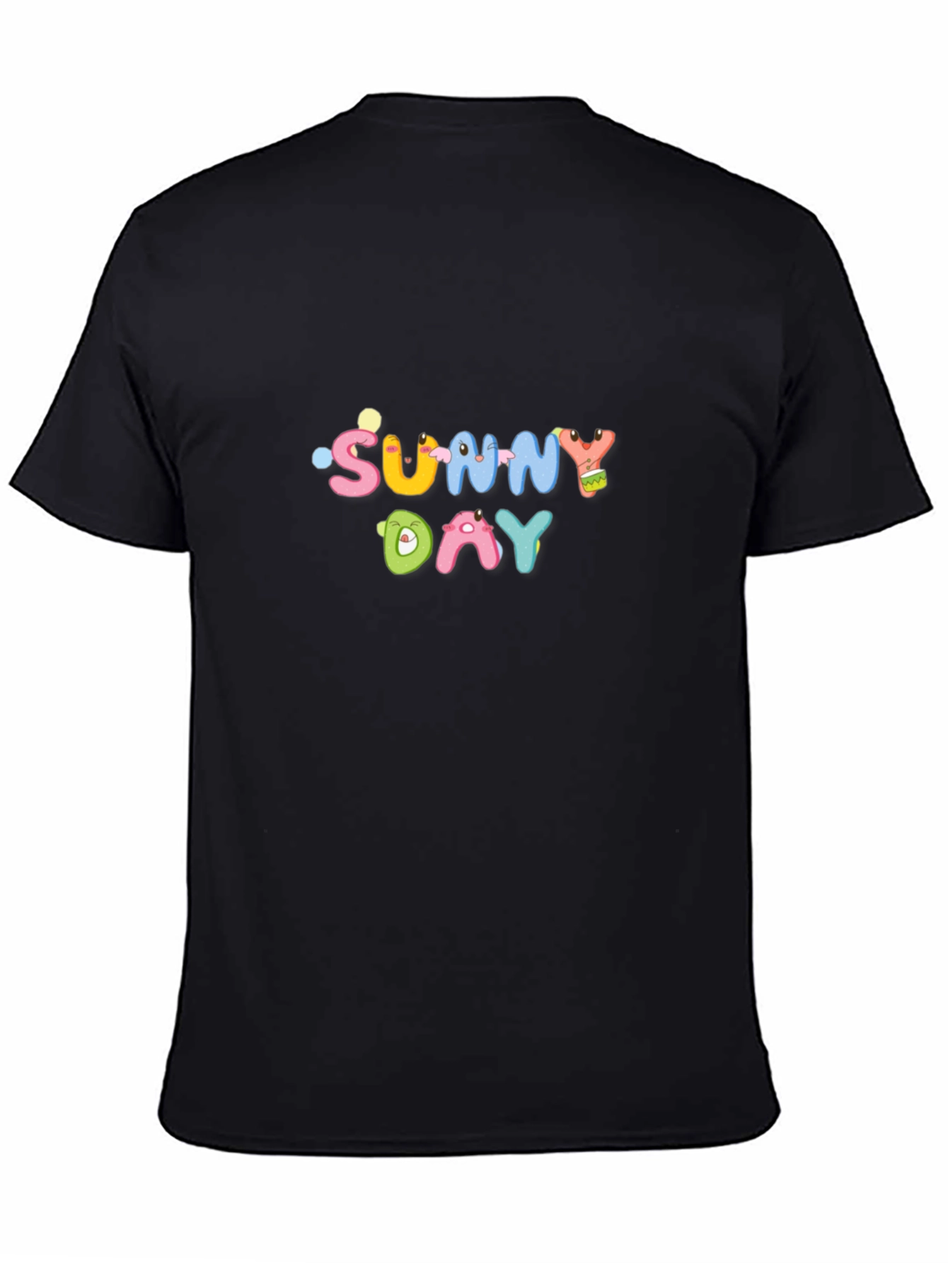 Sunny Day Graphic Black T-Shirt