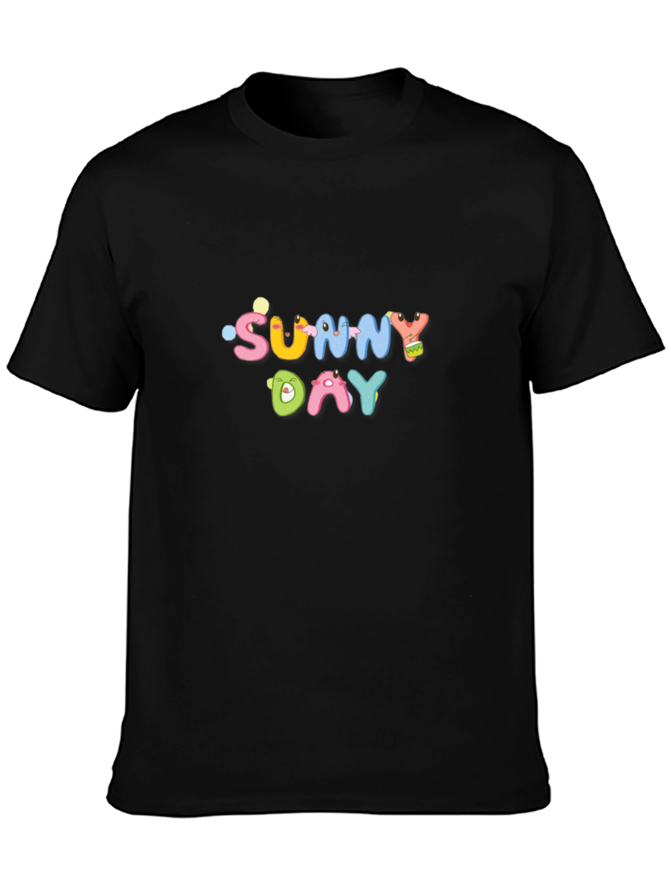 Sunny Day Graphic Black T-Shirt