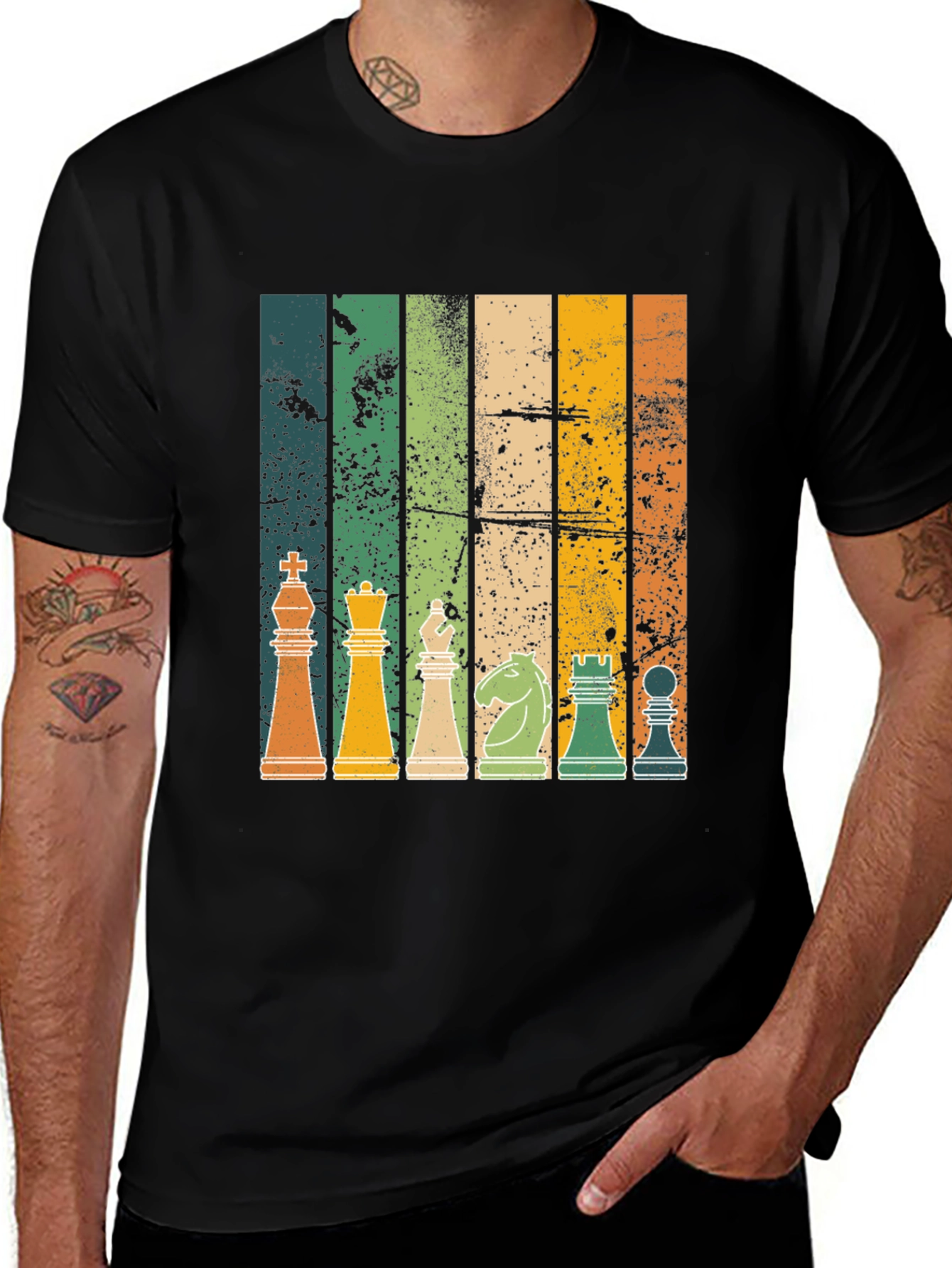 Retro Chess Piece T-Shirt