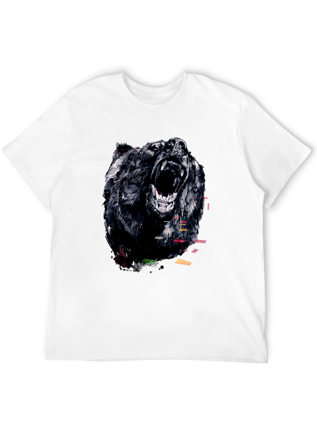 Bear Graphic Tee - Mens Black T-Shirt