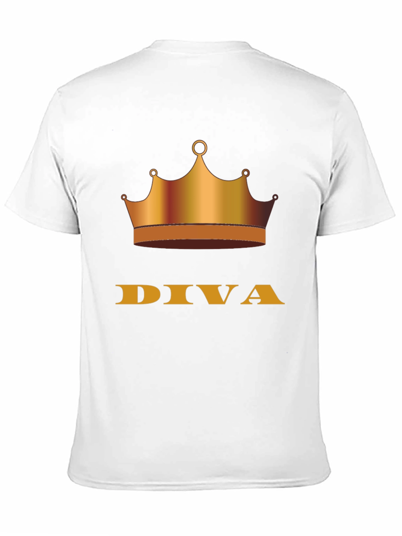 Diva Crown Graphic Tee - Stylish Black T-Shirt