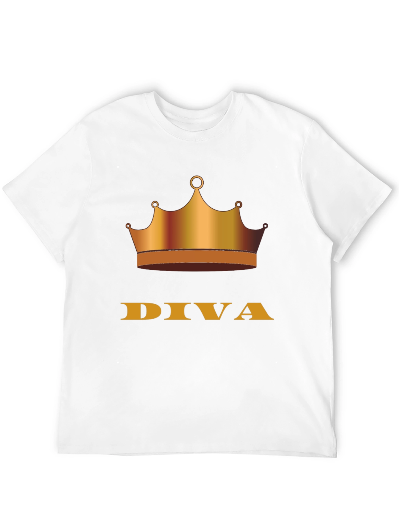 Diva Crown Graphic Tee - Stylish Black T-Shirt