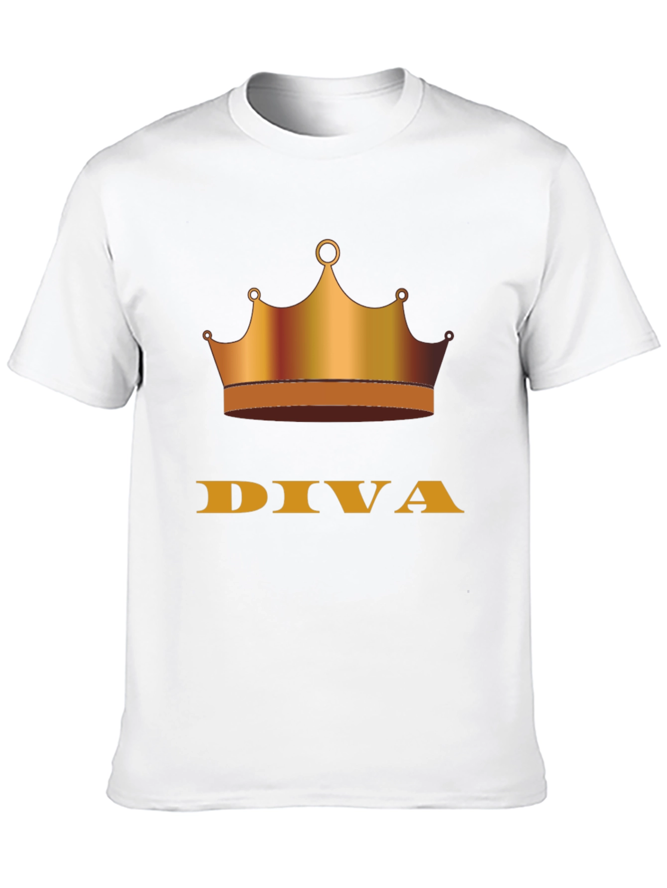 Diva Crown Graphic Tee - Stylish Black T-Shirt