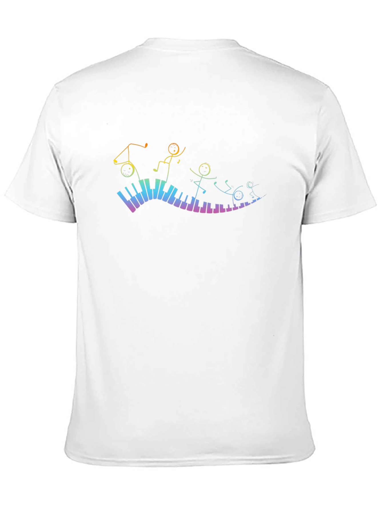 Musical Stick Figures Piano T-Shirt