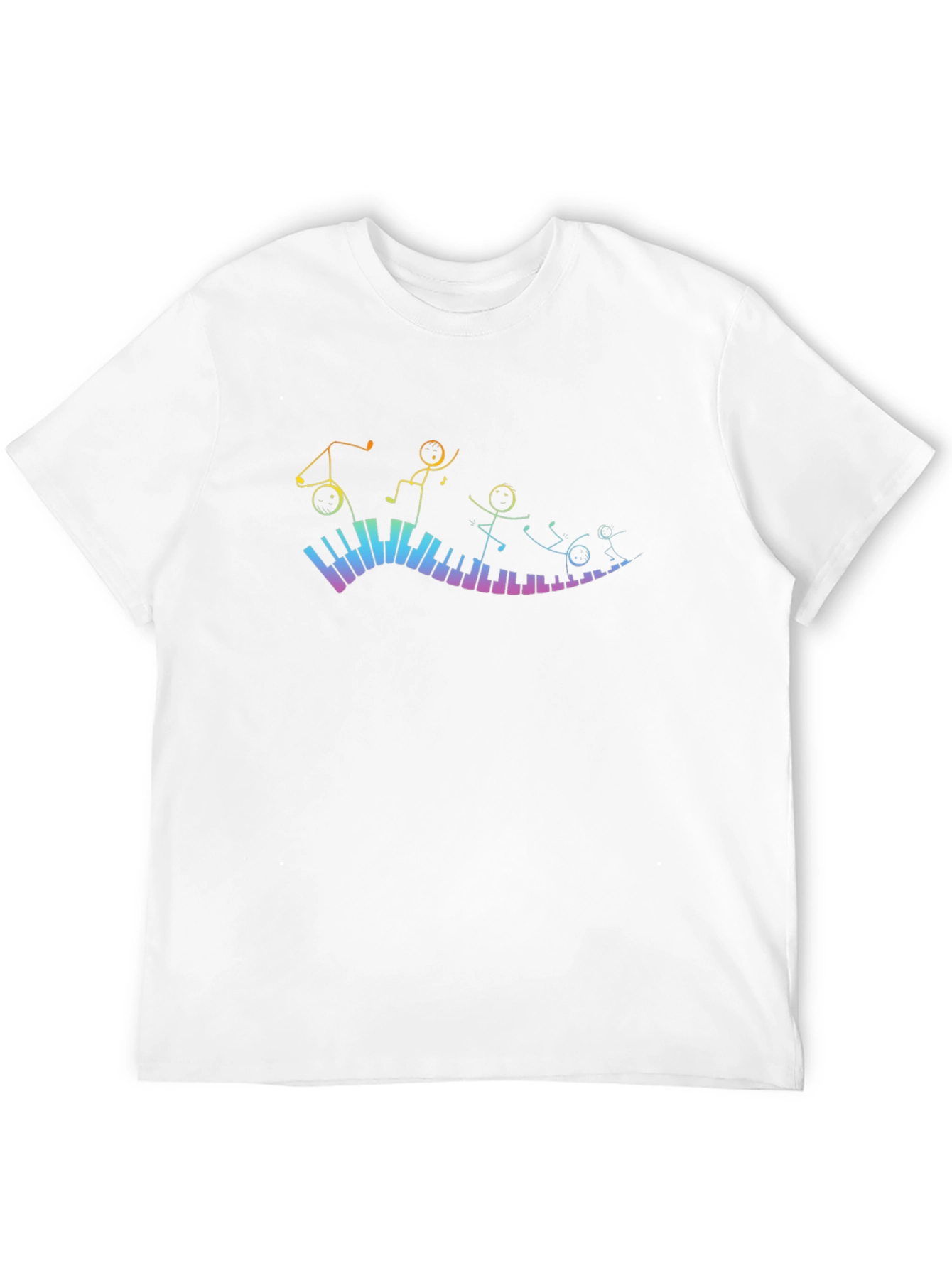 Musical Stick Figures Piano T-Shirt