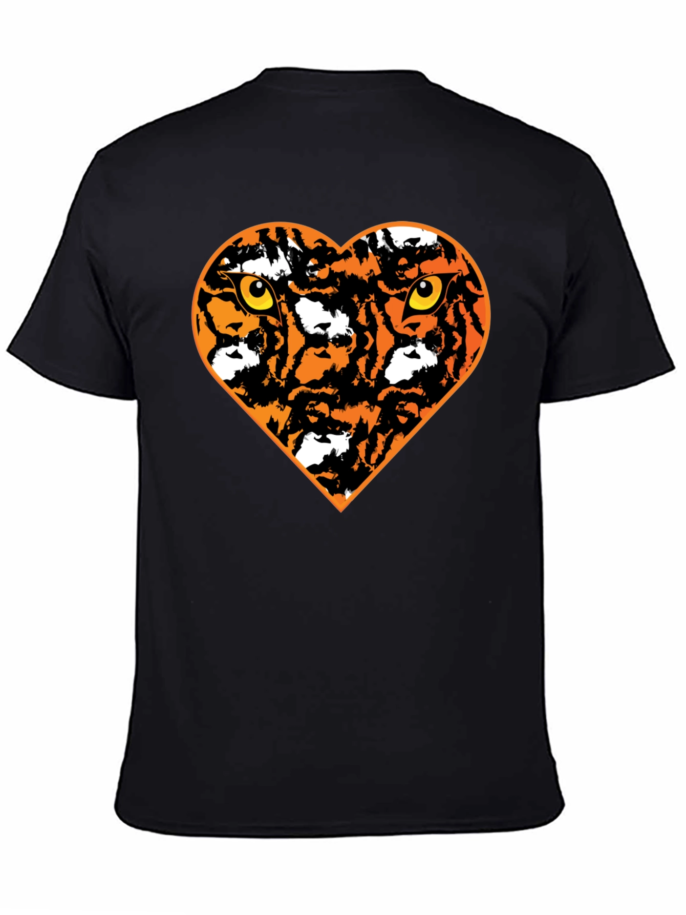 Tiger Heart Graphic T-Shirt - Black