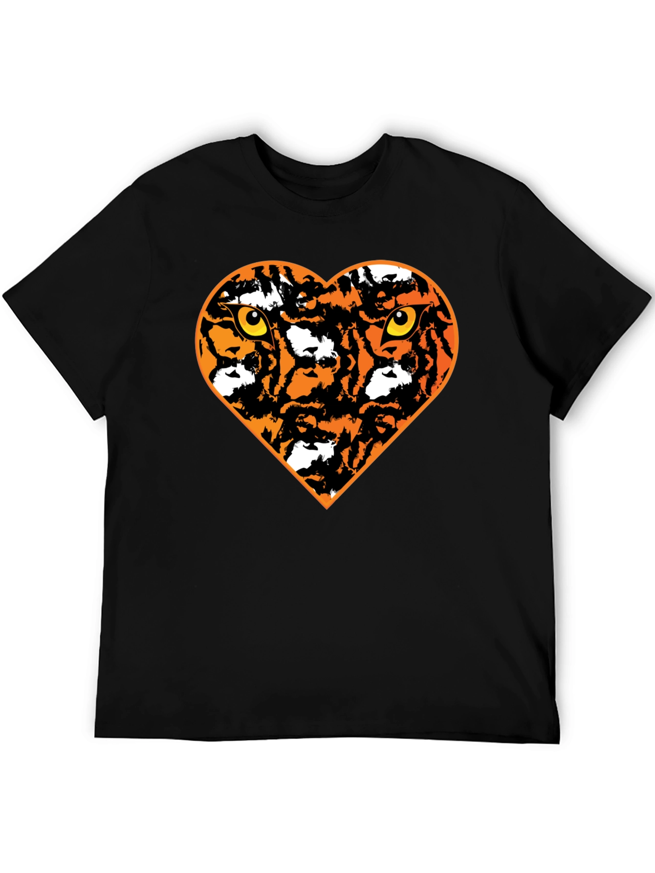 Tiger Heart Graphic T-Shirt - Black