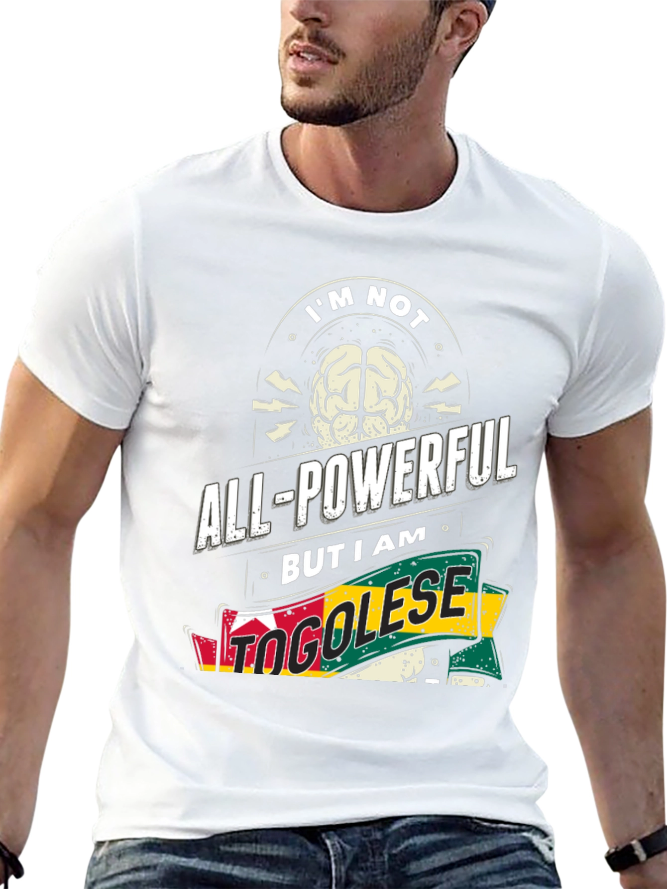 Togolese Pride Graphic Tee - Im Not All-Powerful