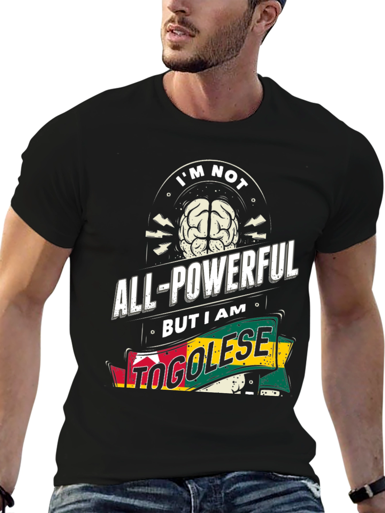 Togolese Pride Graphic Tee - Im Not All-Powerful