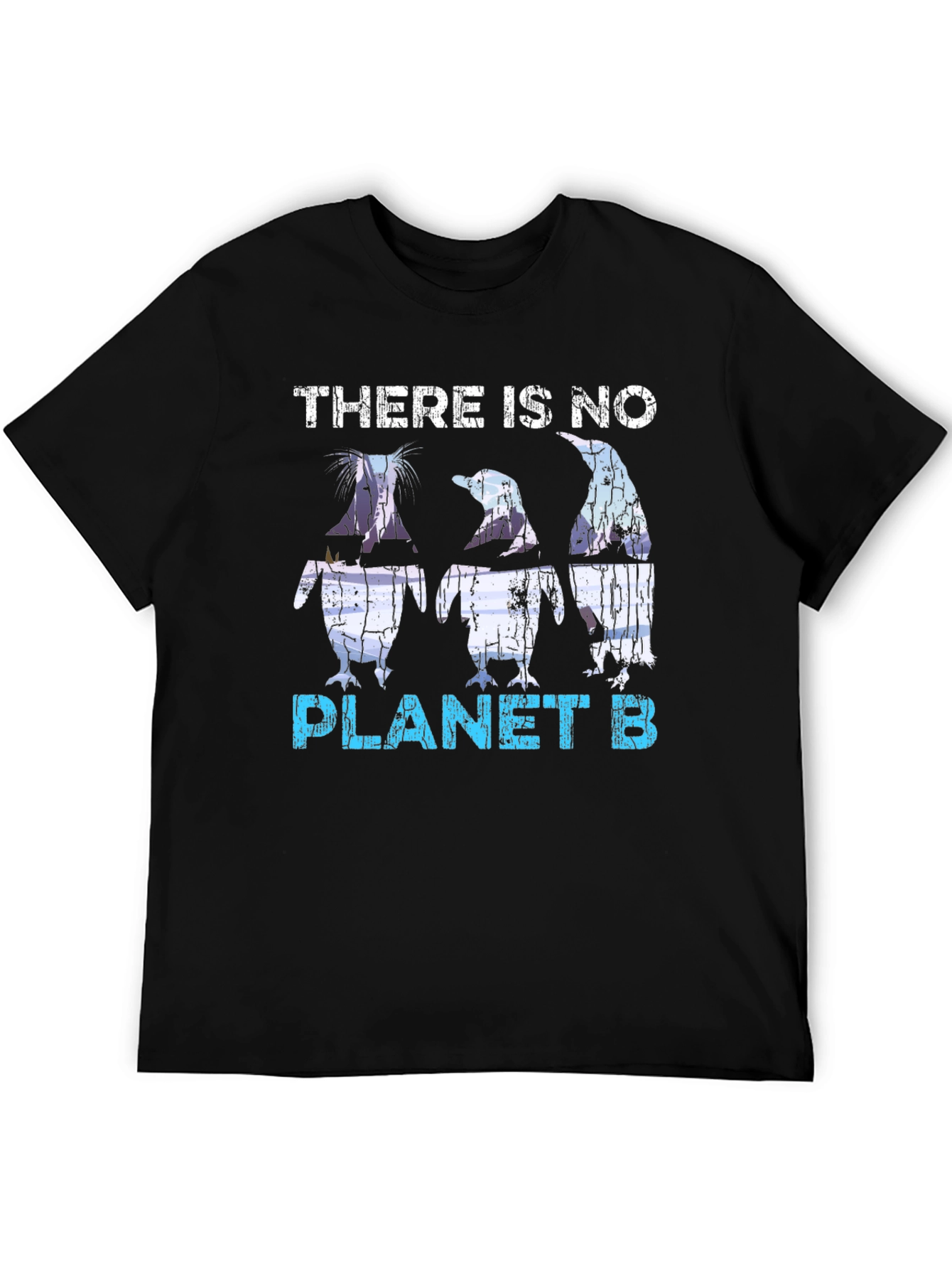 Planet B Penguin Graphic T-Shirt