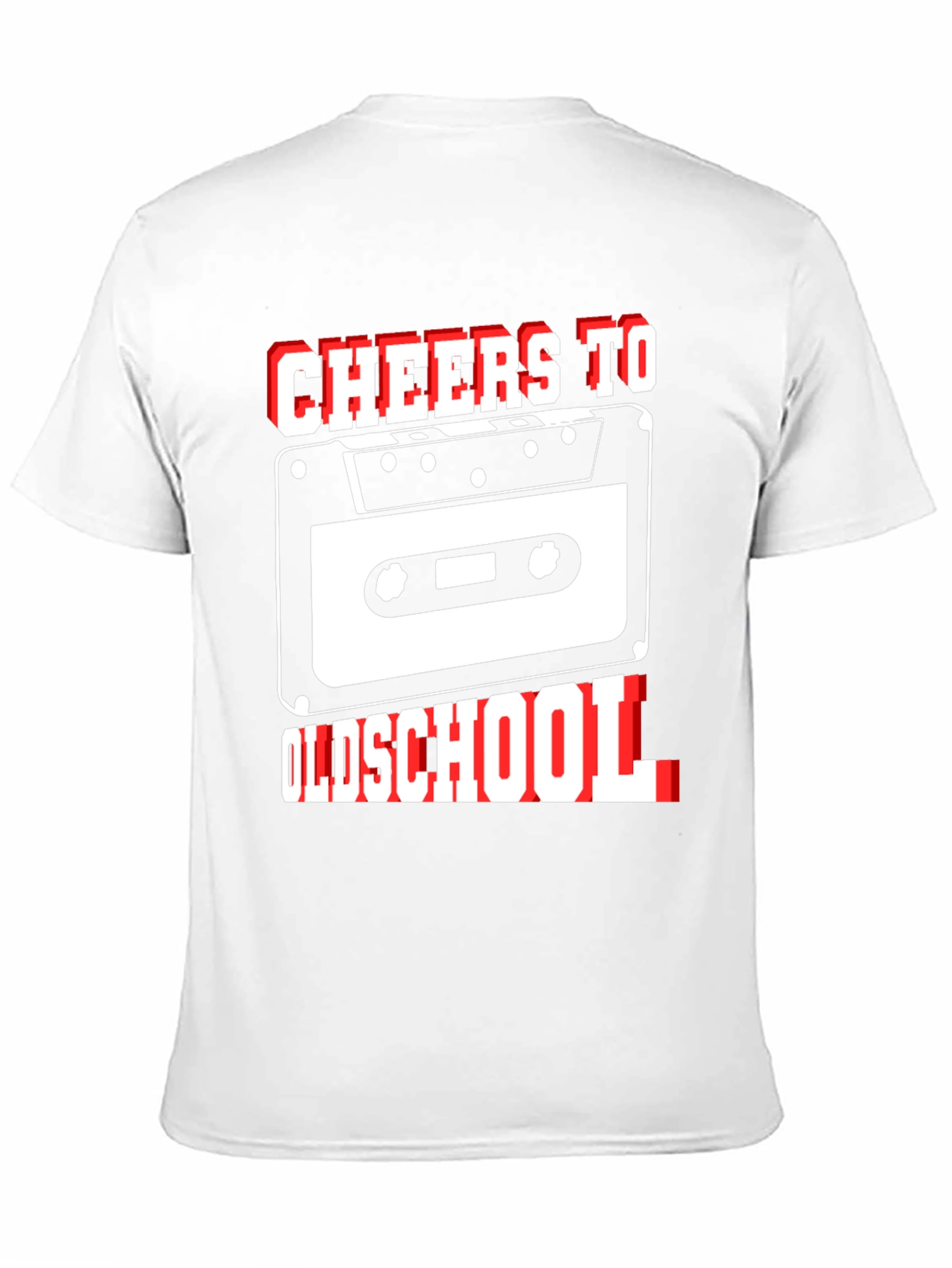 Cheers to Oldschool Retro Cassette Tape Graphic T-Shirt